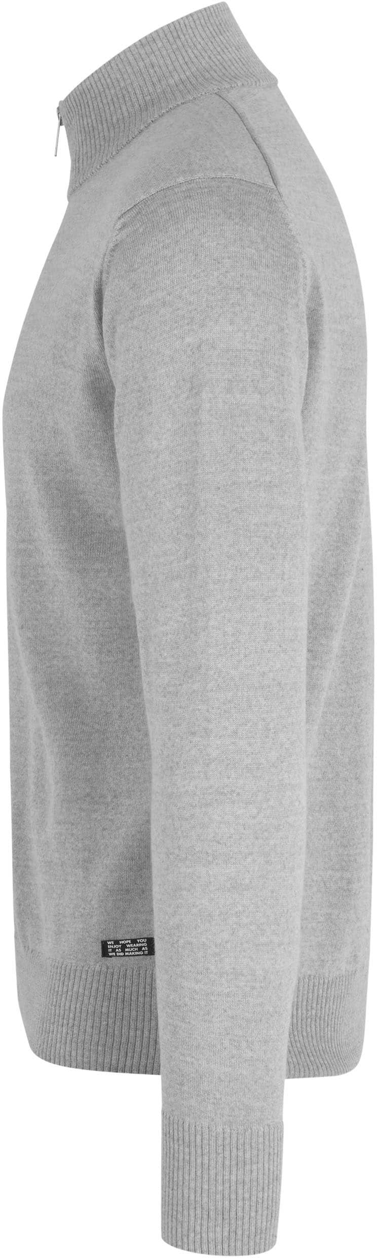 Seven Seas elegante Herren Strickjacke mit Reißverschluss
