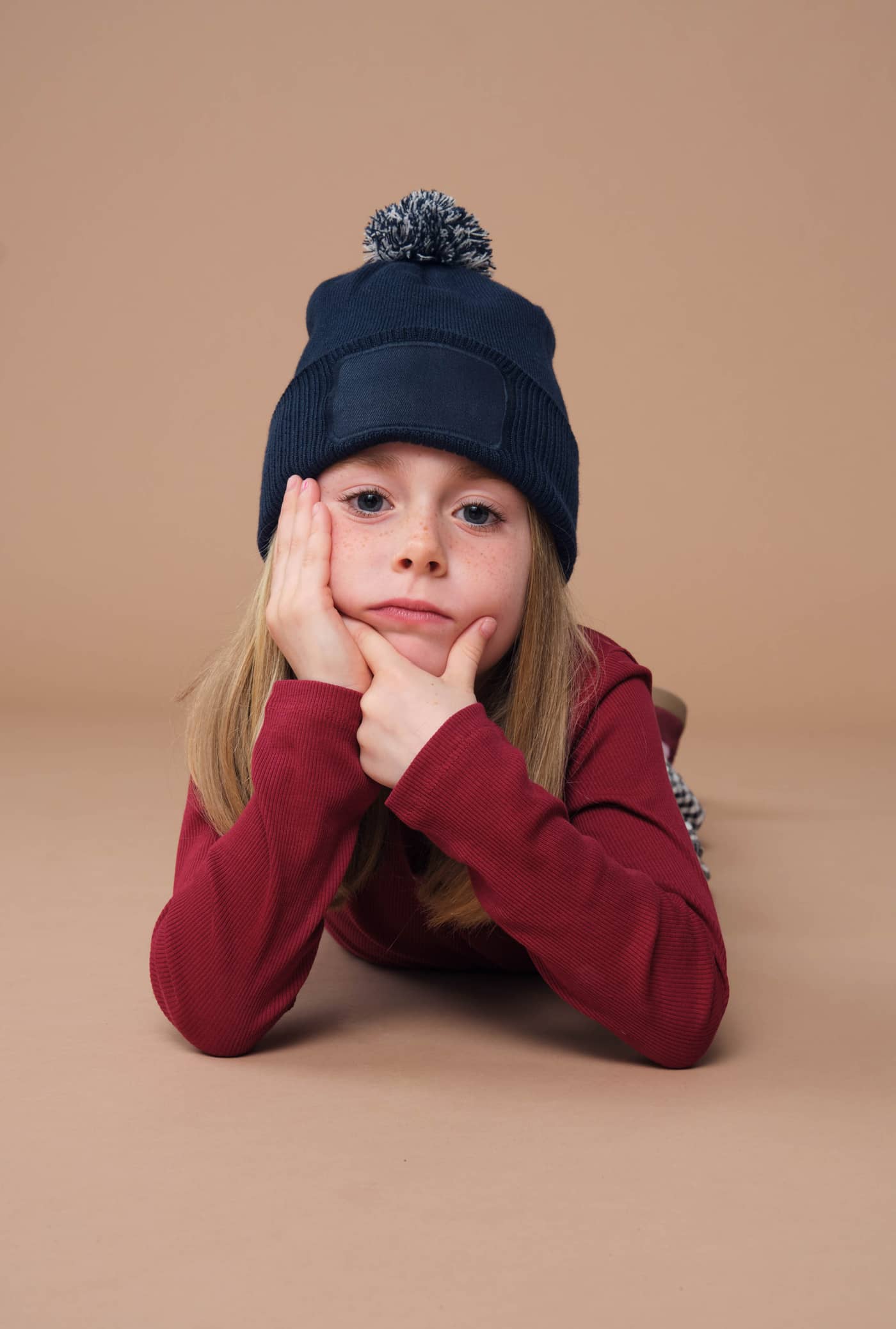 Kids Snowstar Patch Beanie