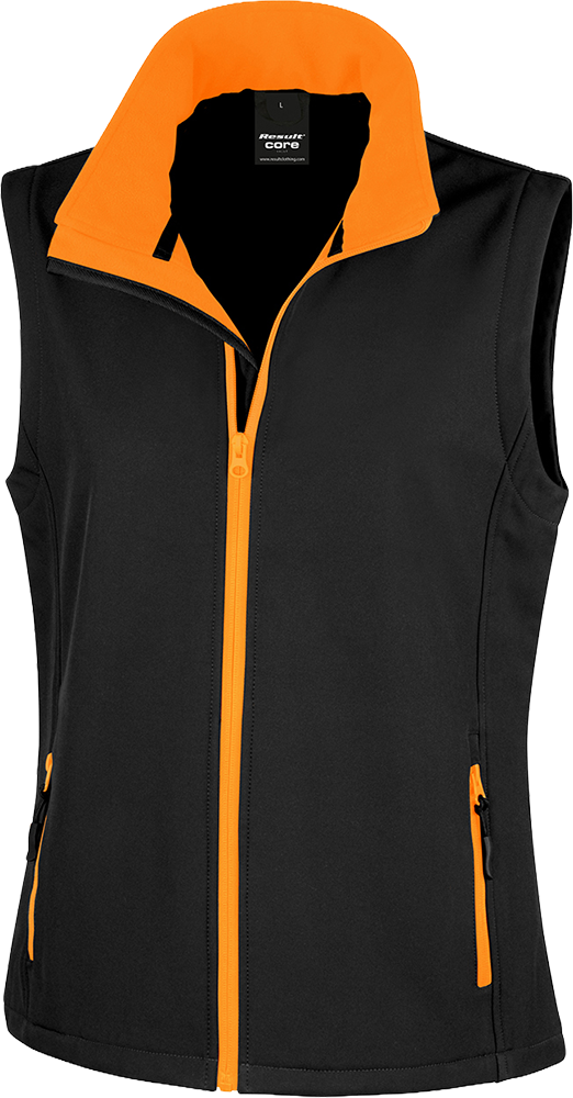 Women´s Printable Softshell Bodywarmer with Recycled Fleece Inner