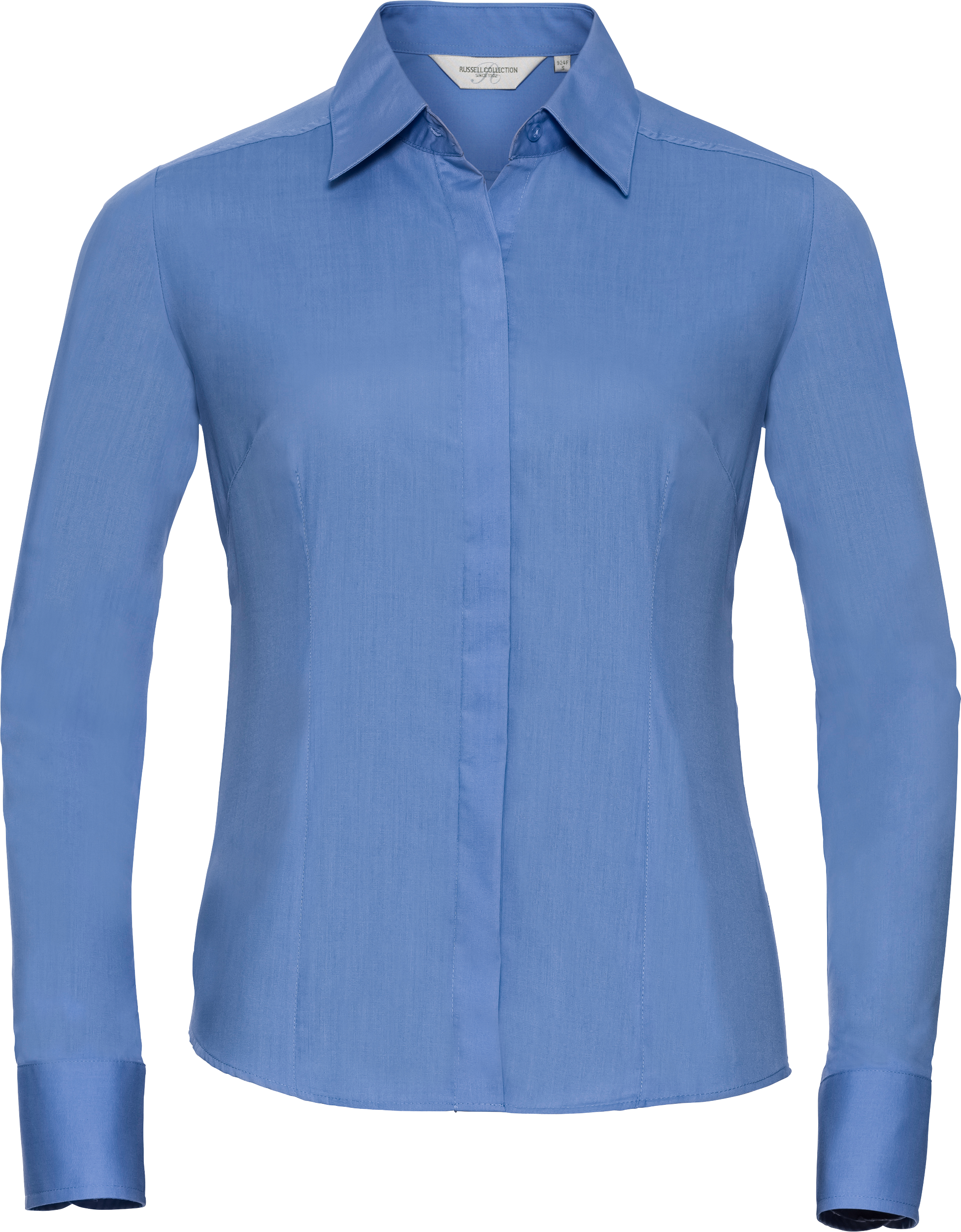 Ladies' Long Sleeve Fitted Polycotton Poplin Shirt