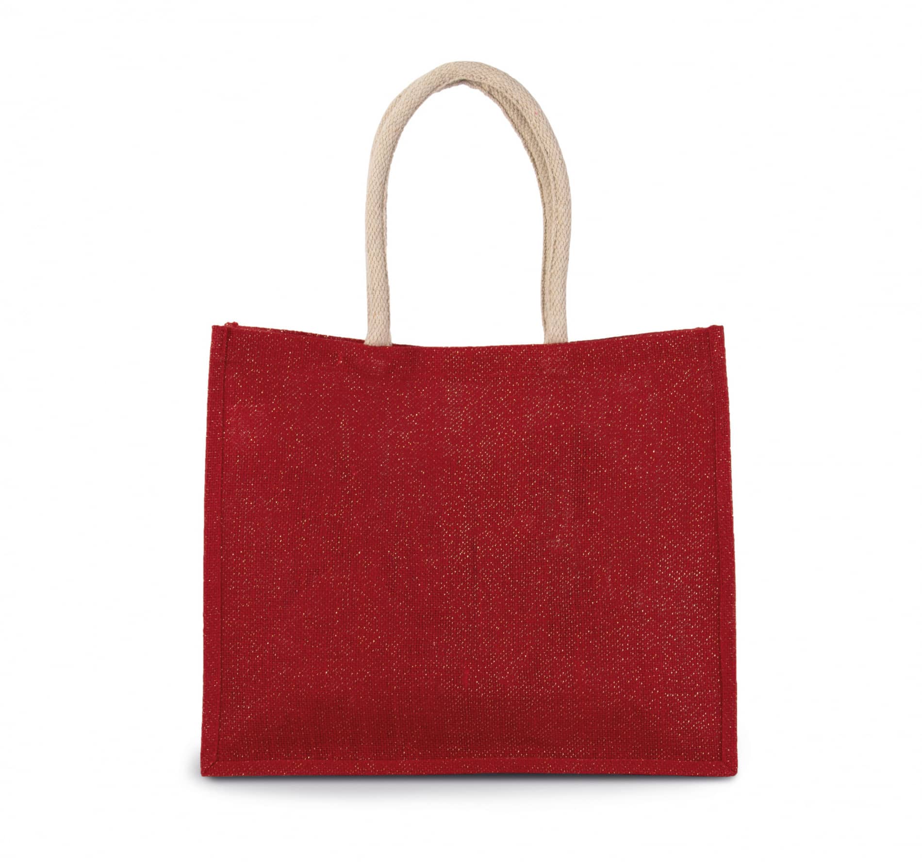 Jute-Strandtasche - zweifarbig
