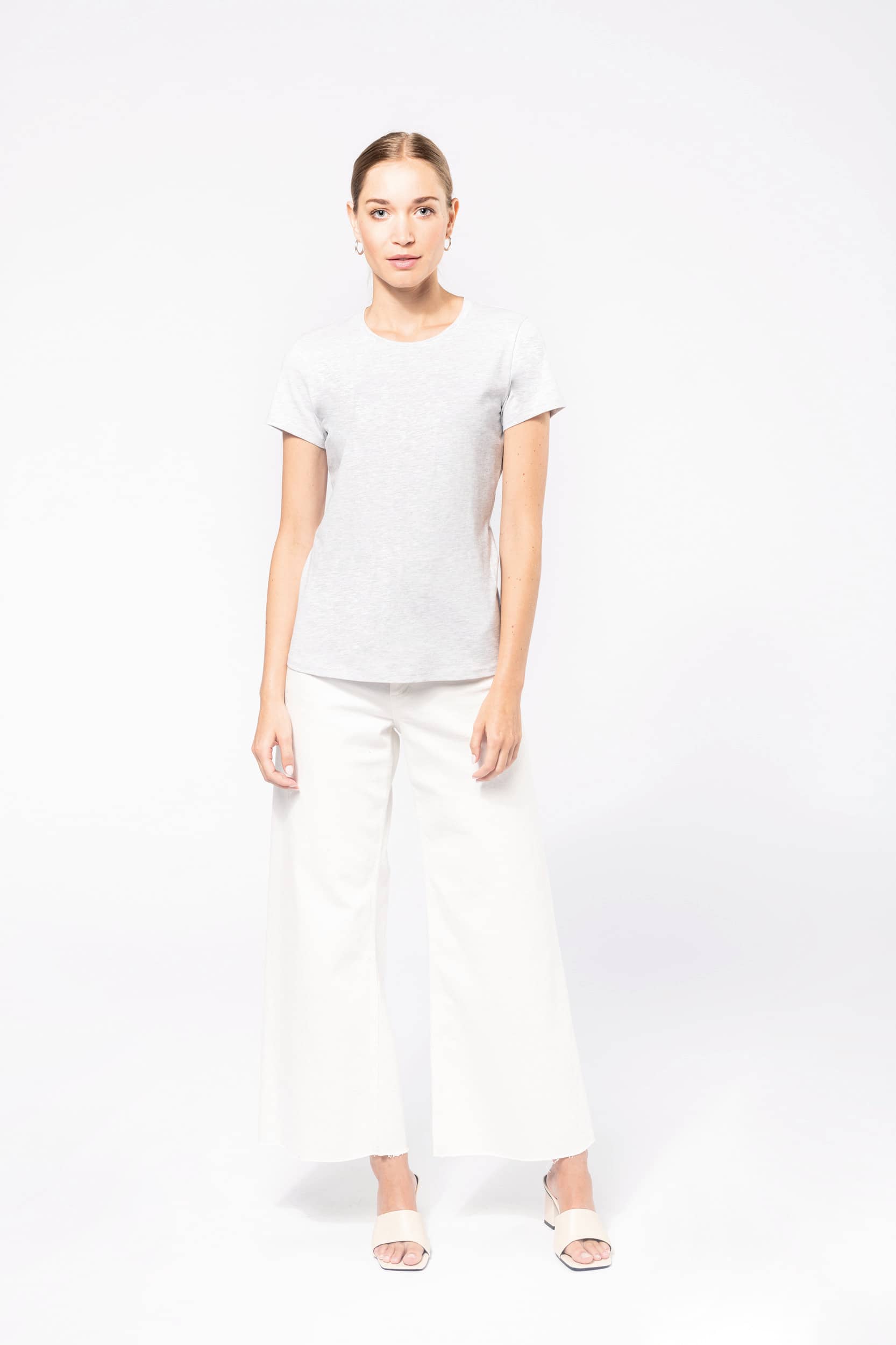Ladies` Short-Sleeved Crew Neck T-Shirt