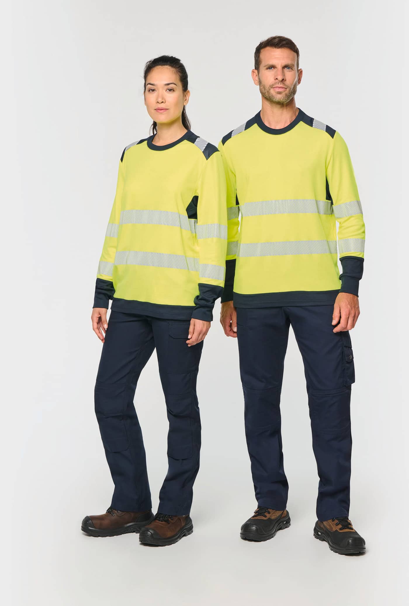 Recyceltes Sicherheits-T-Shirt mit langen Ärmeln
