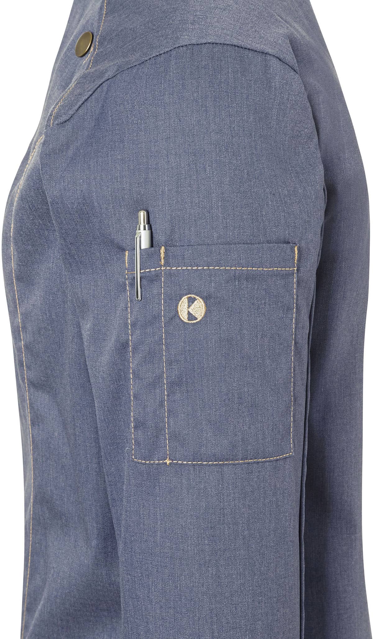 Damen Kochjacke Jeans-Style
