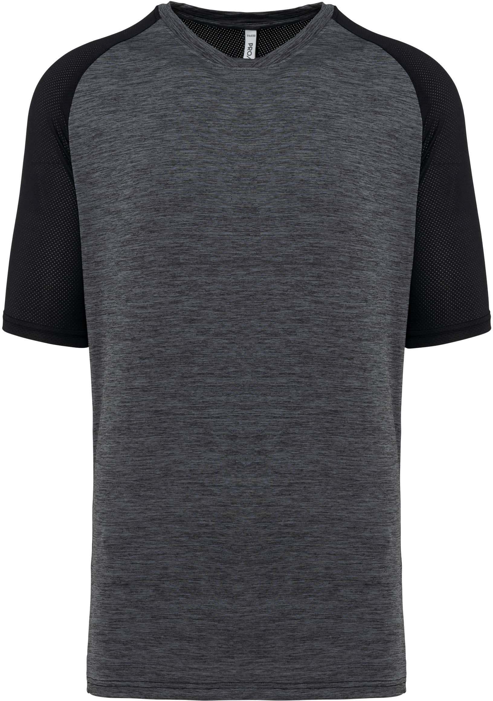 Zweifarbiges Padel Herren-T-Shirt mit Raglanärmeln