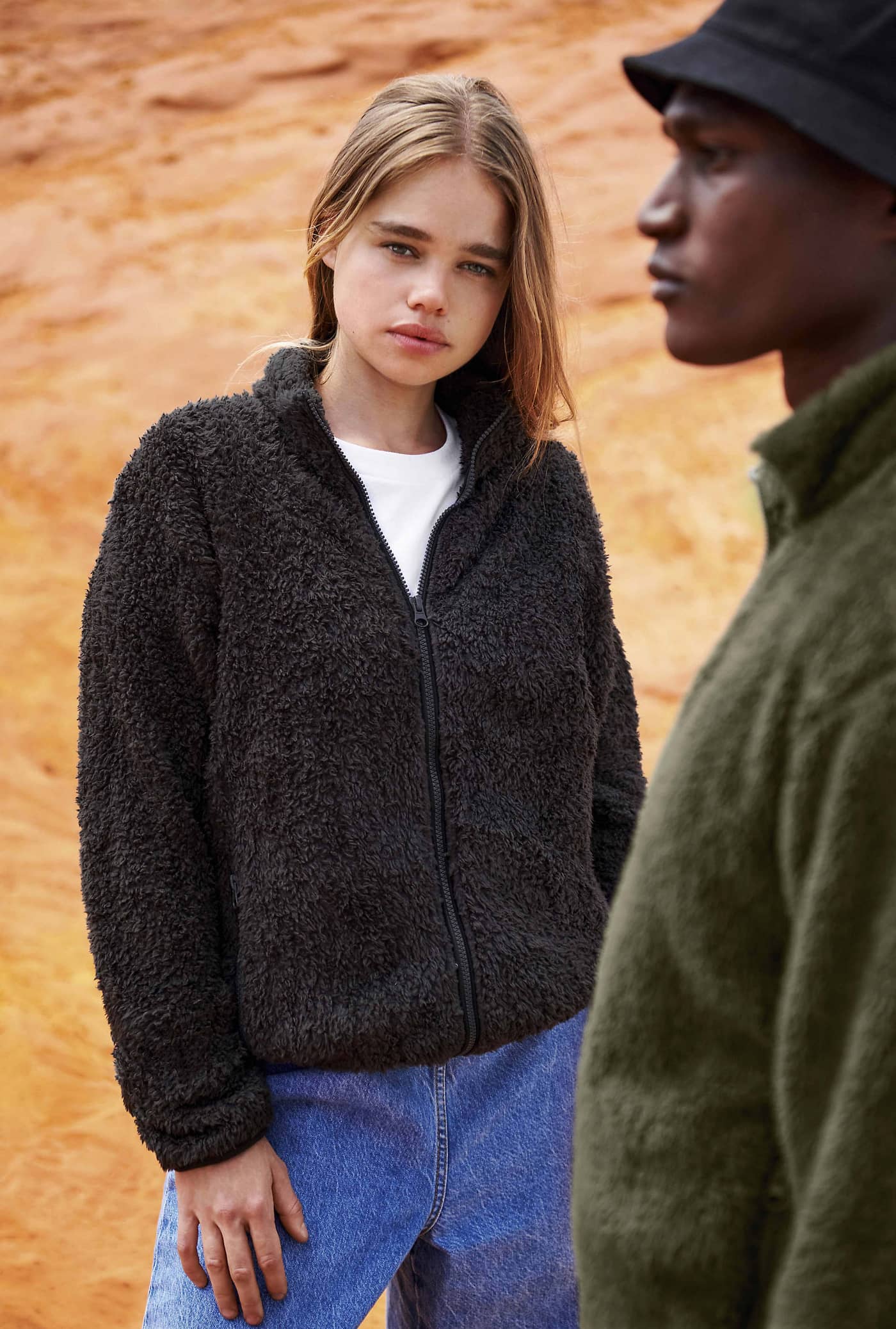 Unisex Fleece Zip Jacket Finch