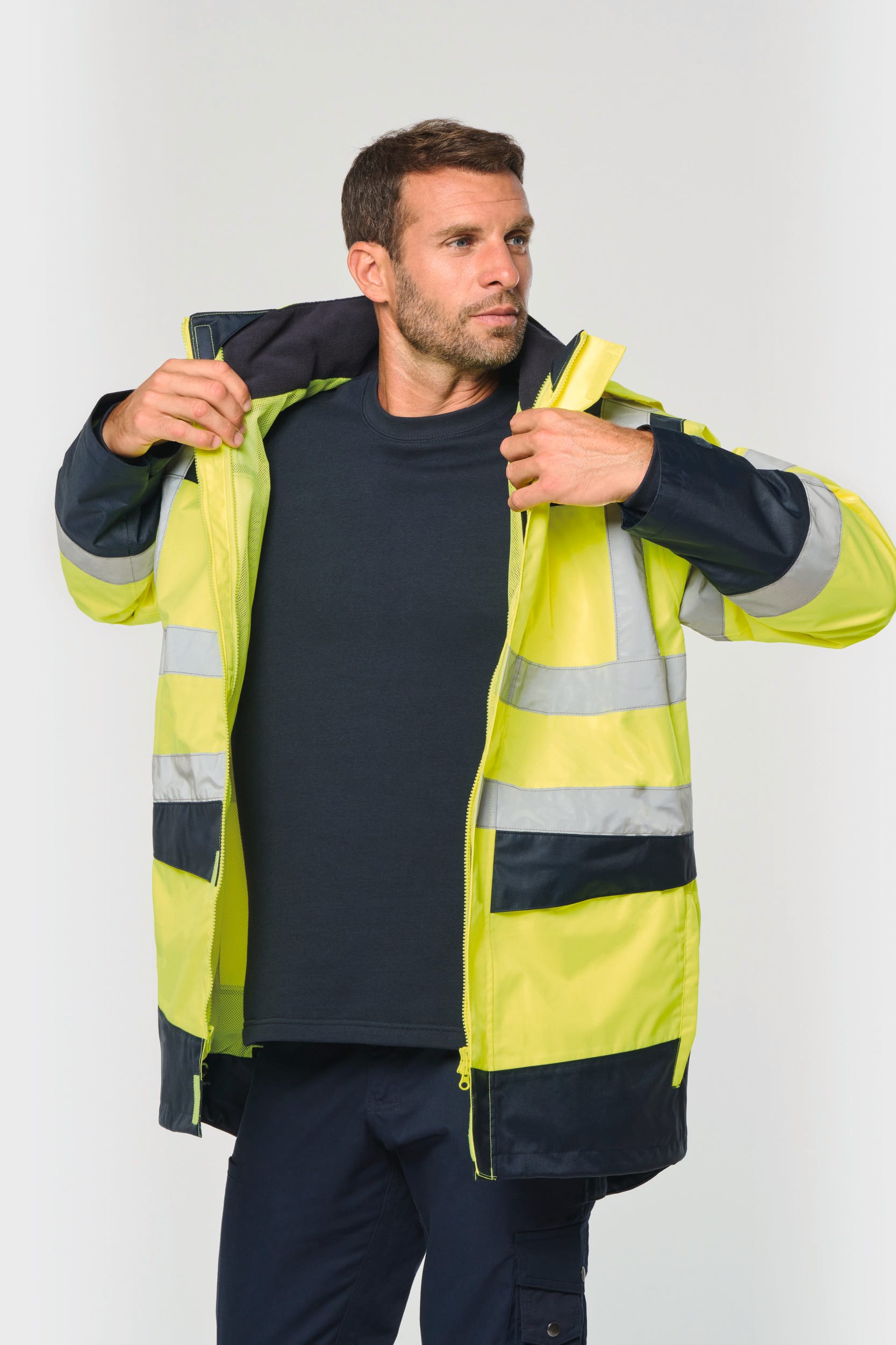 Recycelter Sicherheitsparka 4 in 1