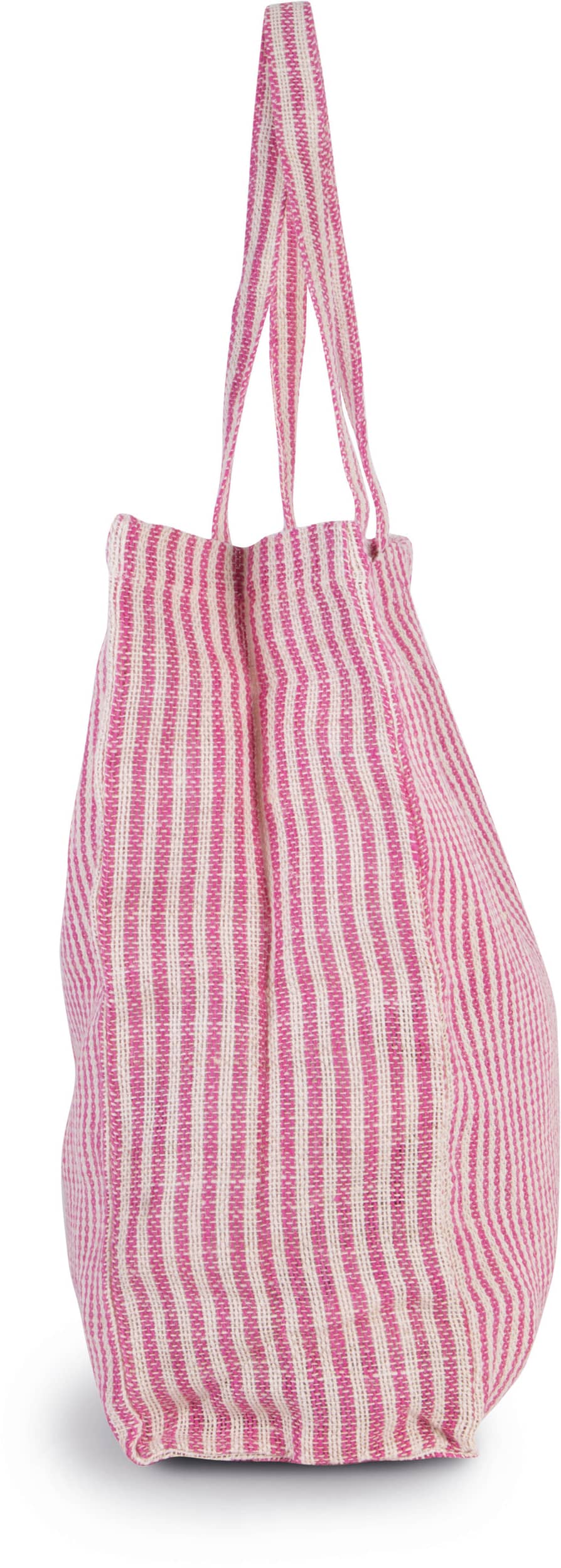 Gestreifte Shoppingtasche aus Juco