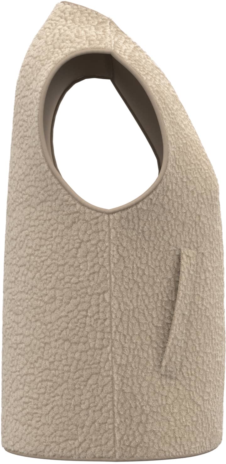Ärmellose Sherpa-Jacke für Damen