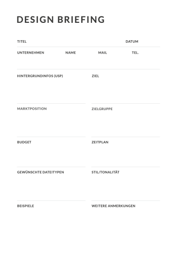 Design-Briefing Template 3