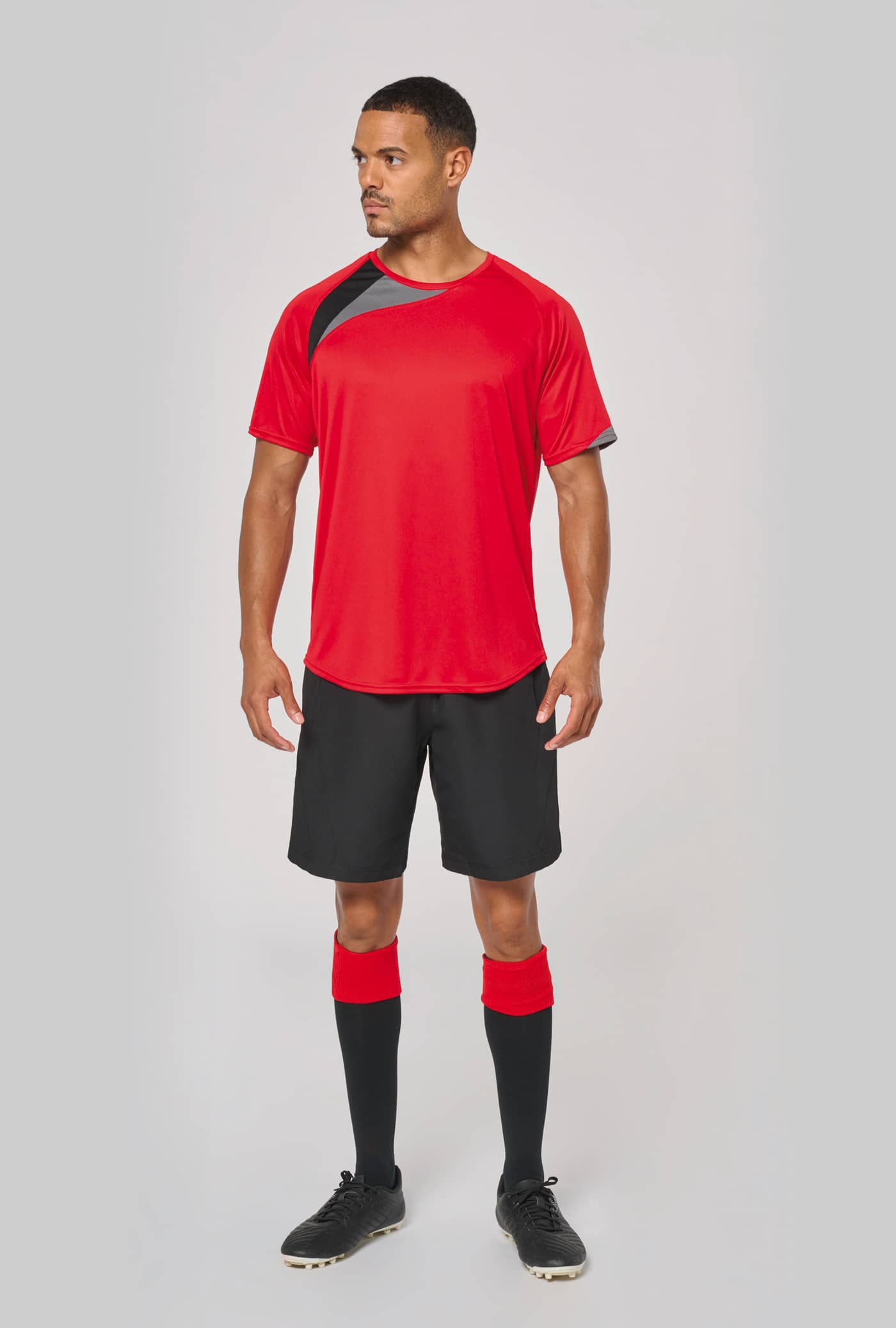 Kurzarm-Trikot mit farbigen Akzenten für Erwachsene