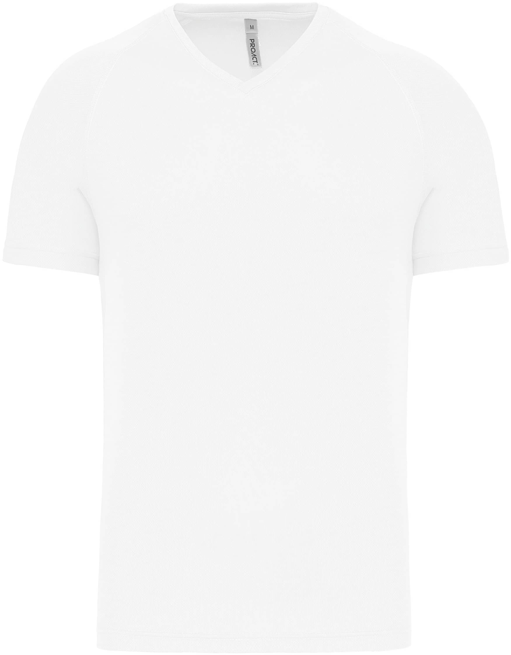 Herren Kurzarm-Sportshirt mit V-Ausschnitt