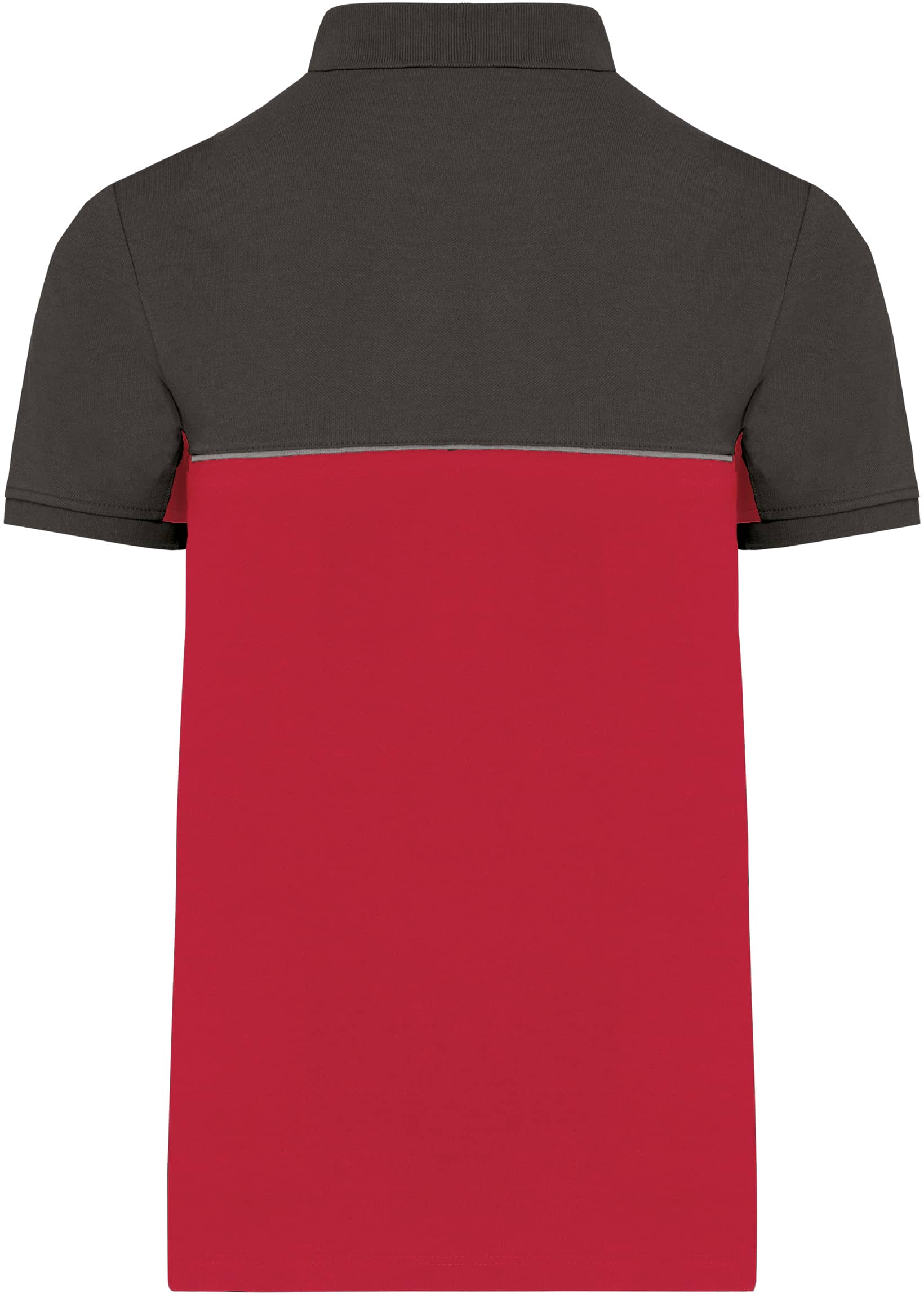 Zweifarbiges Kurzarm-Unisex-Polohemd
