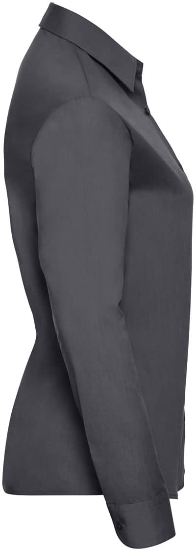 Ladies' Long Sleeve Classic Polycotton Poplin Shirt