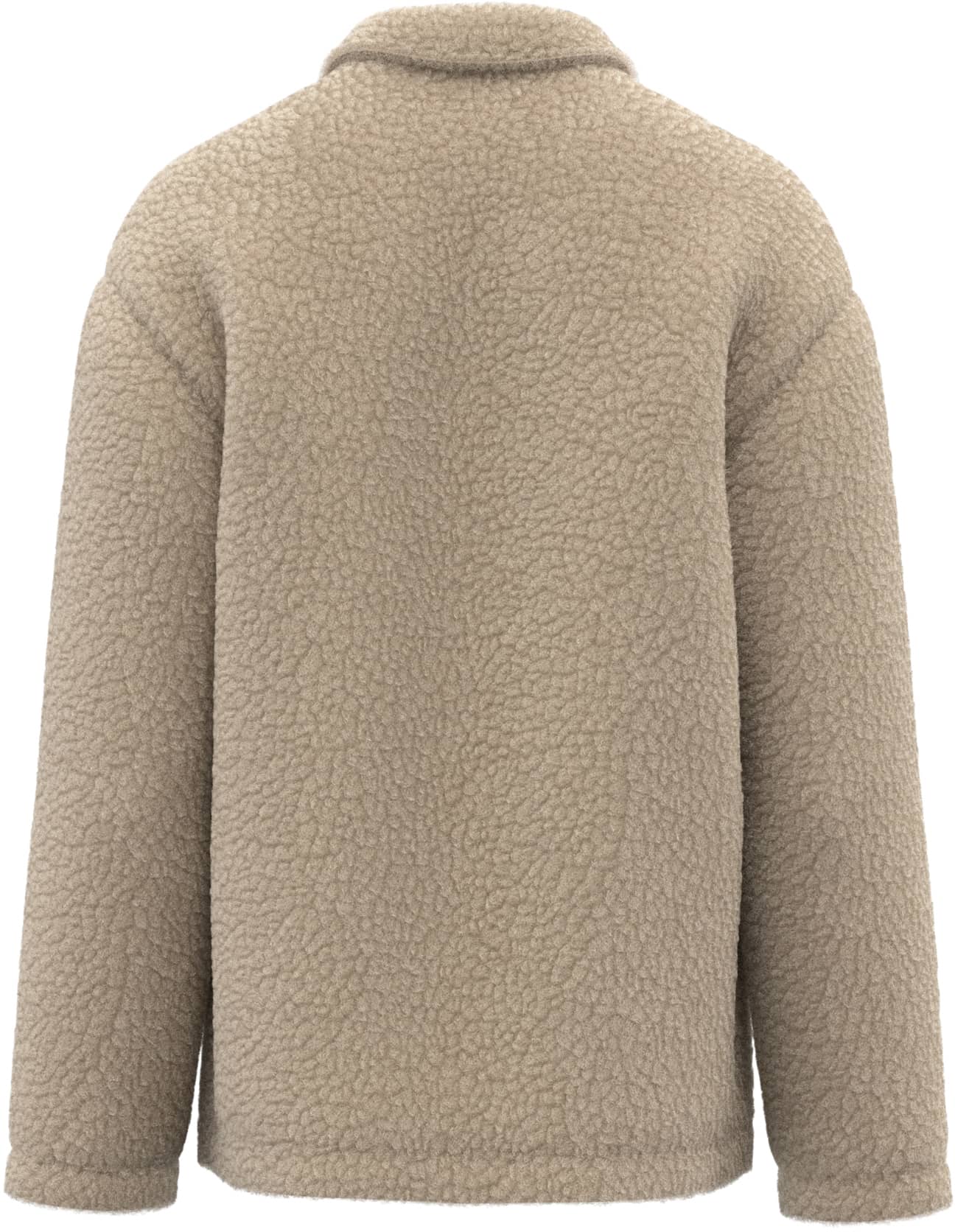 Unisex-Überhemd aus Sherpa mit überschnittenen Schultern