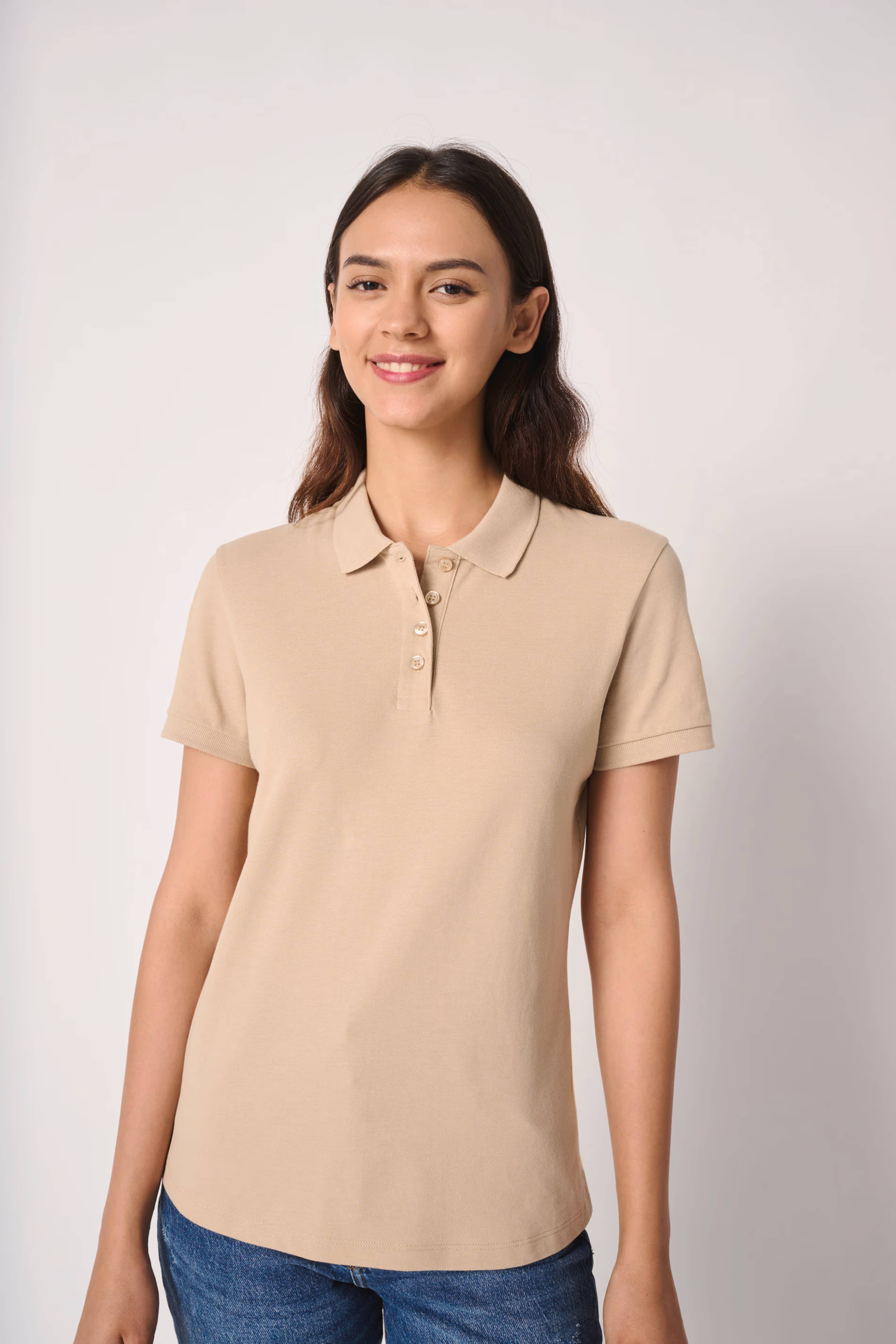 Damen Piqué-Poloshirt 296