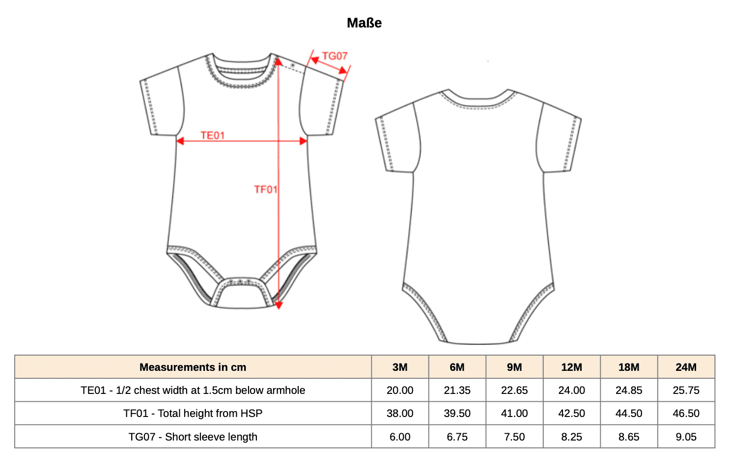 Baby Kurzarmbody