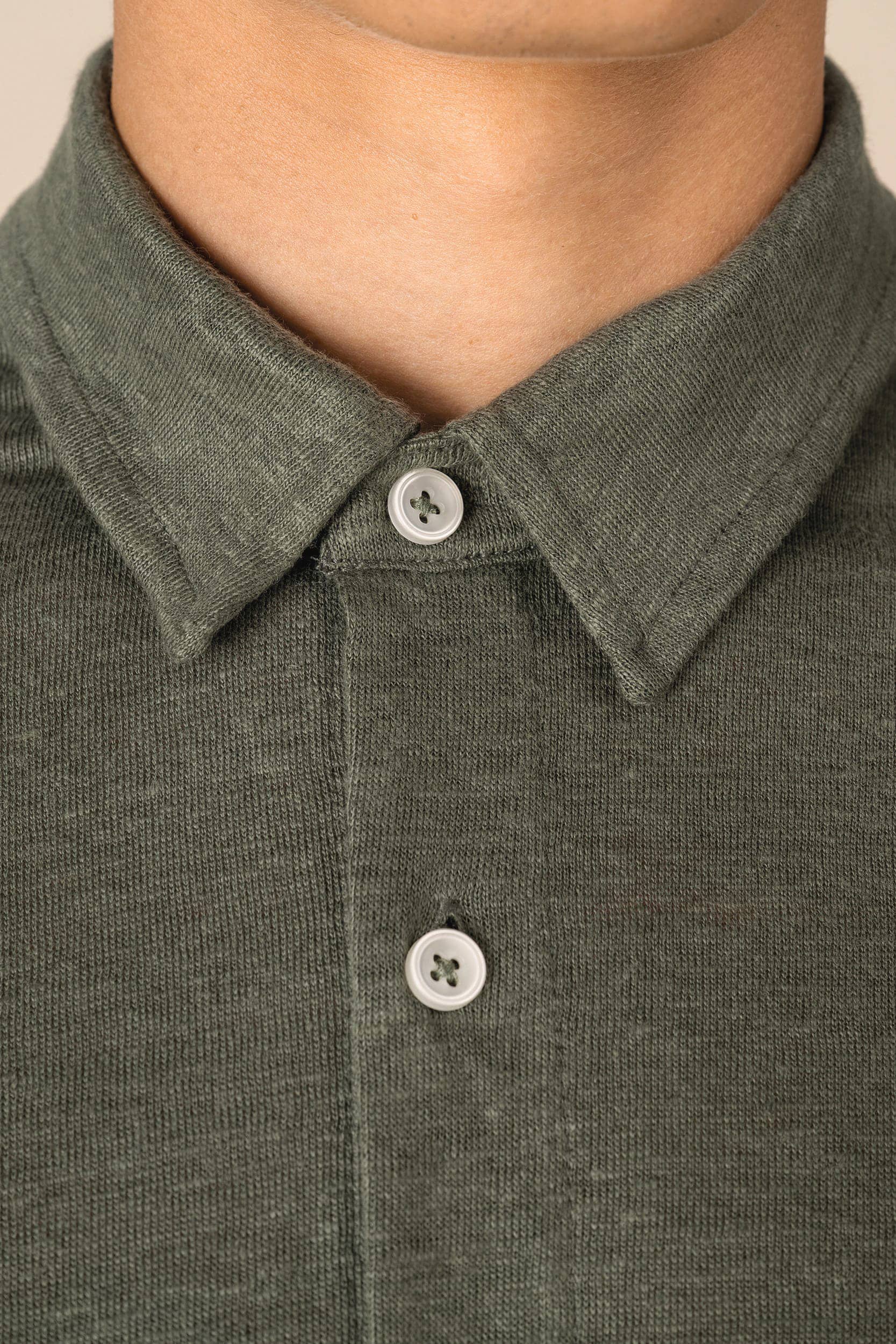 Leinenhemd mit kurzen Ärmeln für Herren