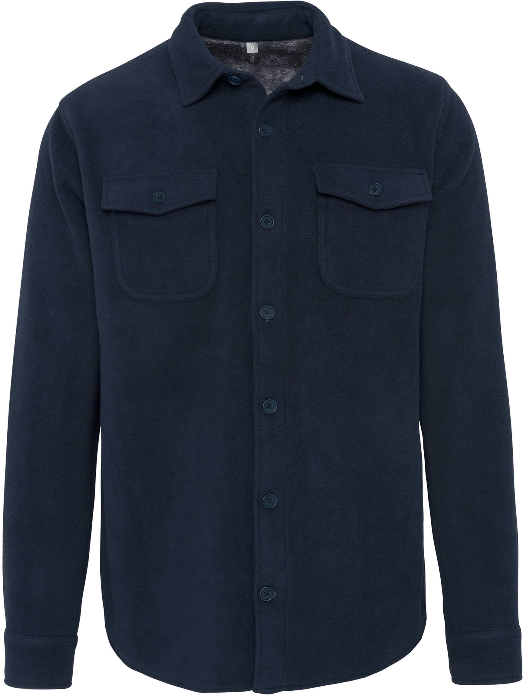 Fleece-Hemdjacke mit Sherpa-Futter