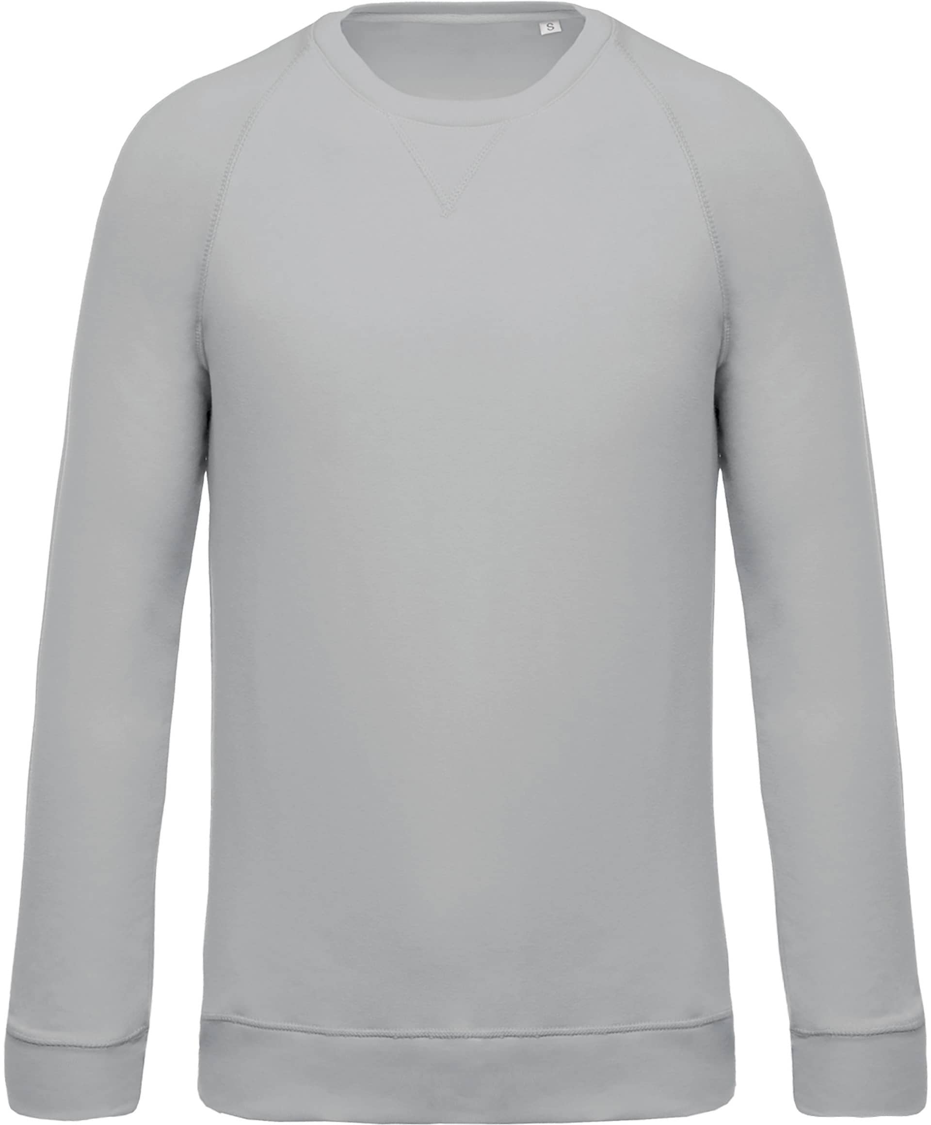 Herren Sweatshirt Bio-Baumwolle Rundhalsausschnitt Raglanärmel