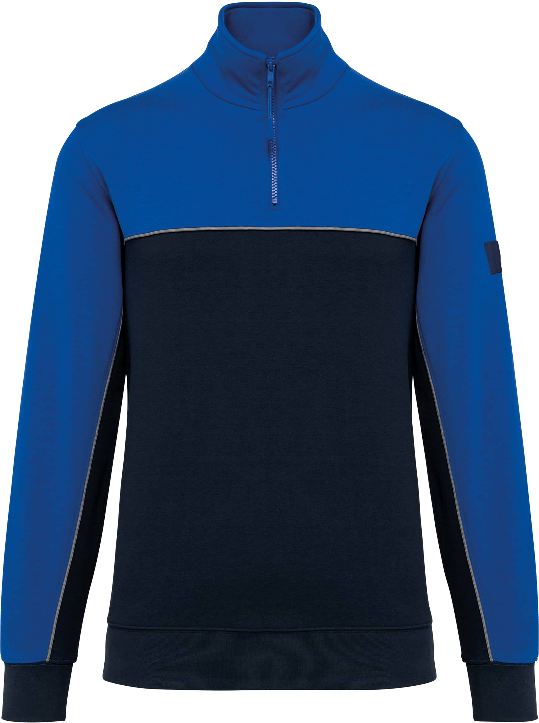 Umweltfreundliches Unisex-Sweatshirt mit Reißverschlusskragen