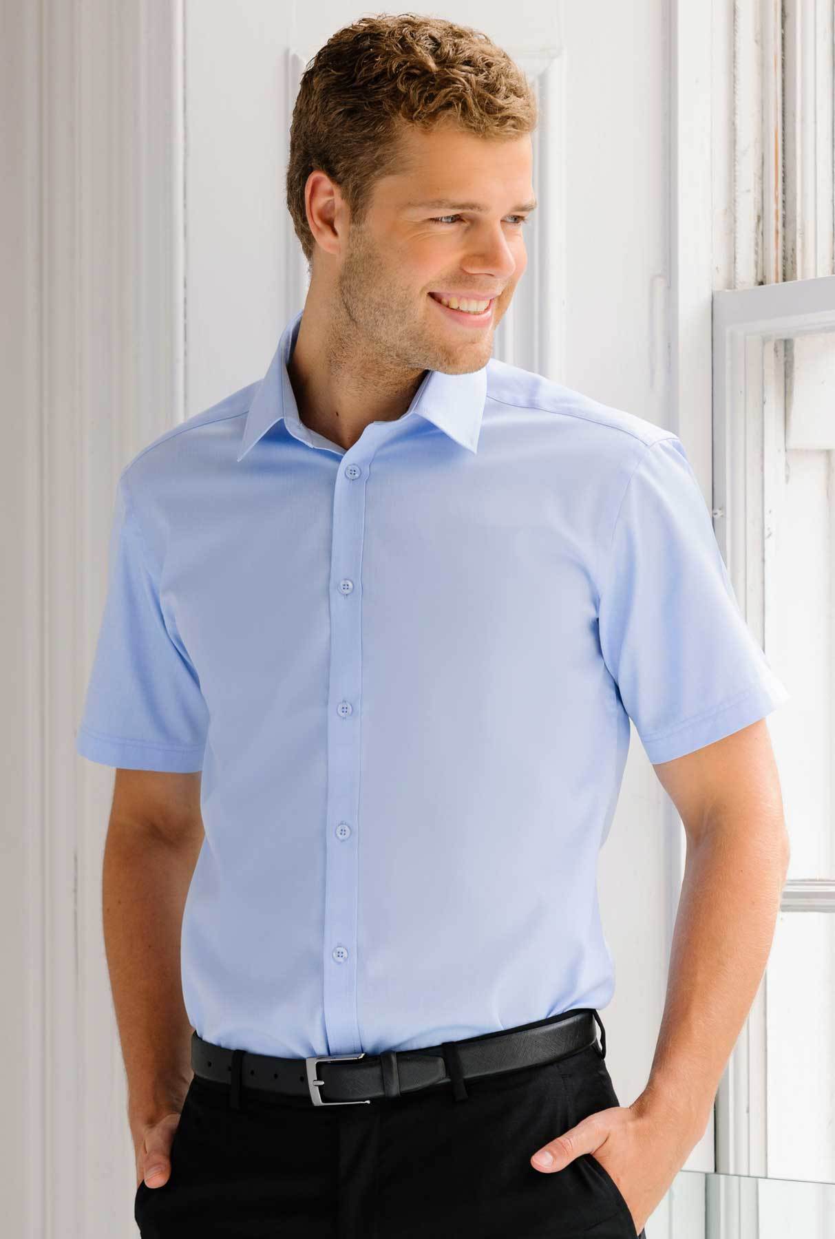 Men´s Long Sleeve Tailored Herringbone Shirt