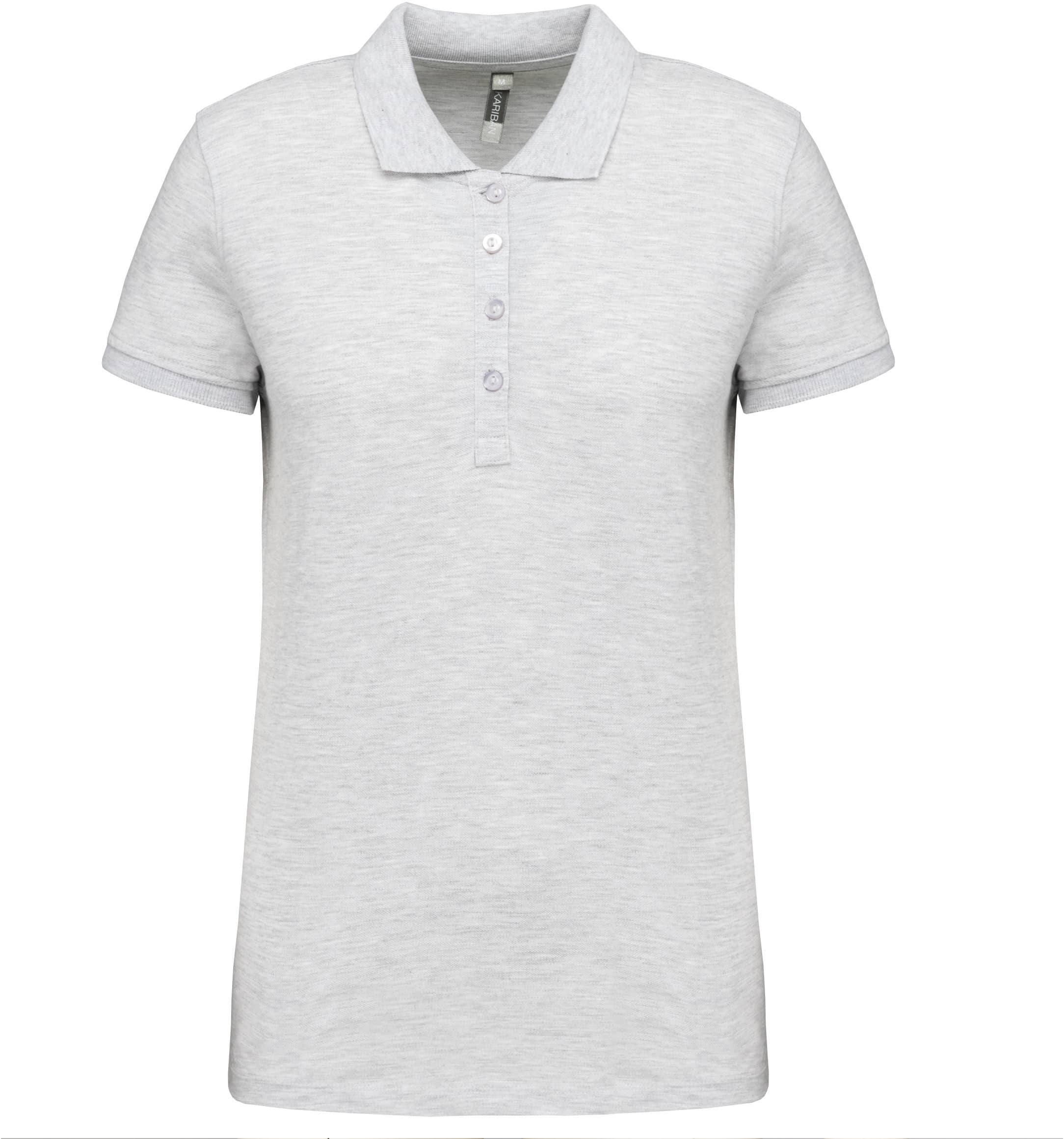 Damen Kurzarm-Poloshirt. Baumwollpiqué.