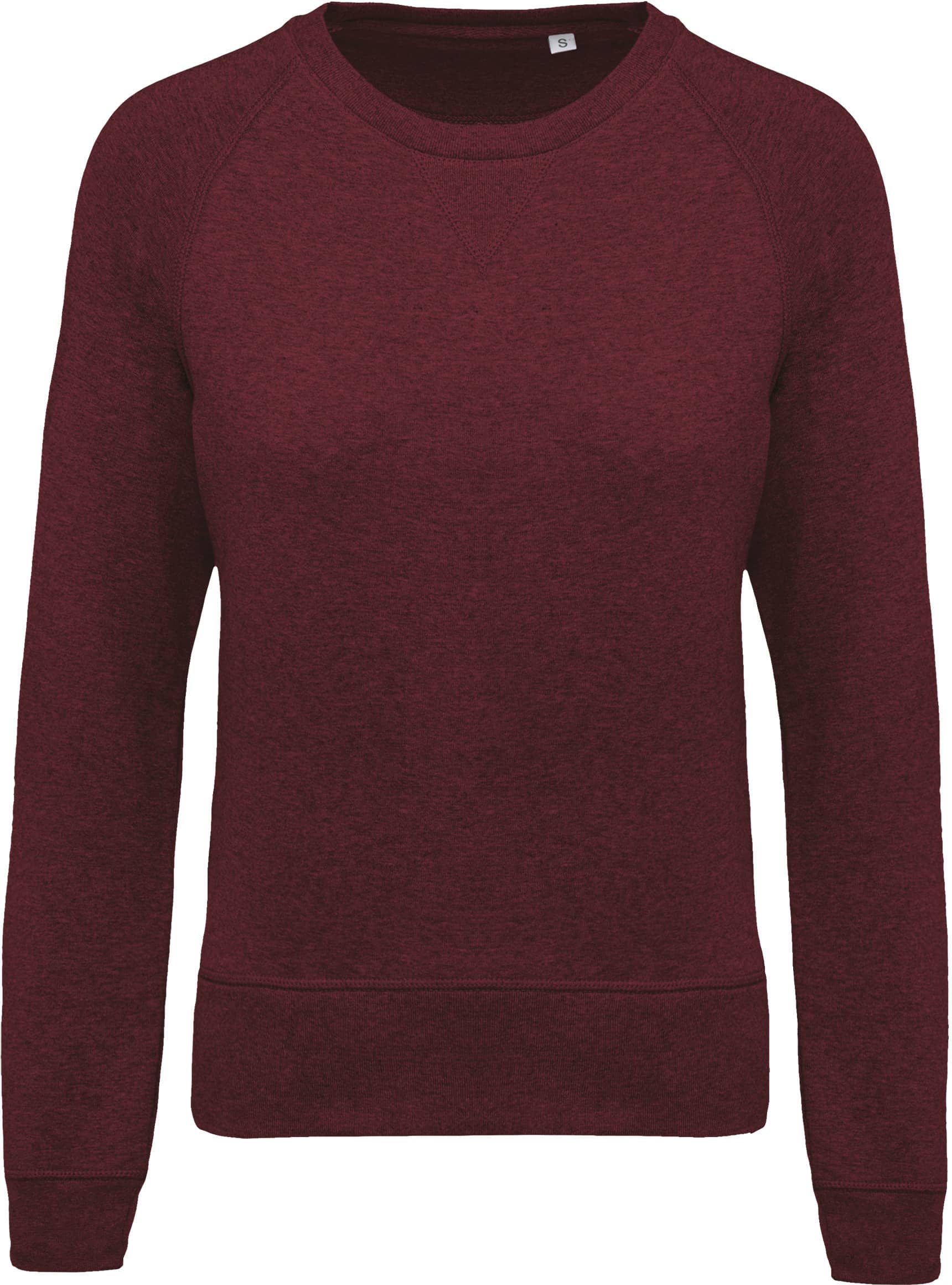 Damen Sweatshirt BIO-BAUMWOLLE Rundhalsausschnitt Raglanärmel