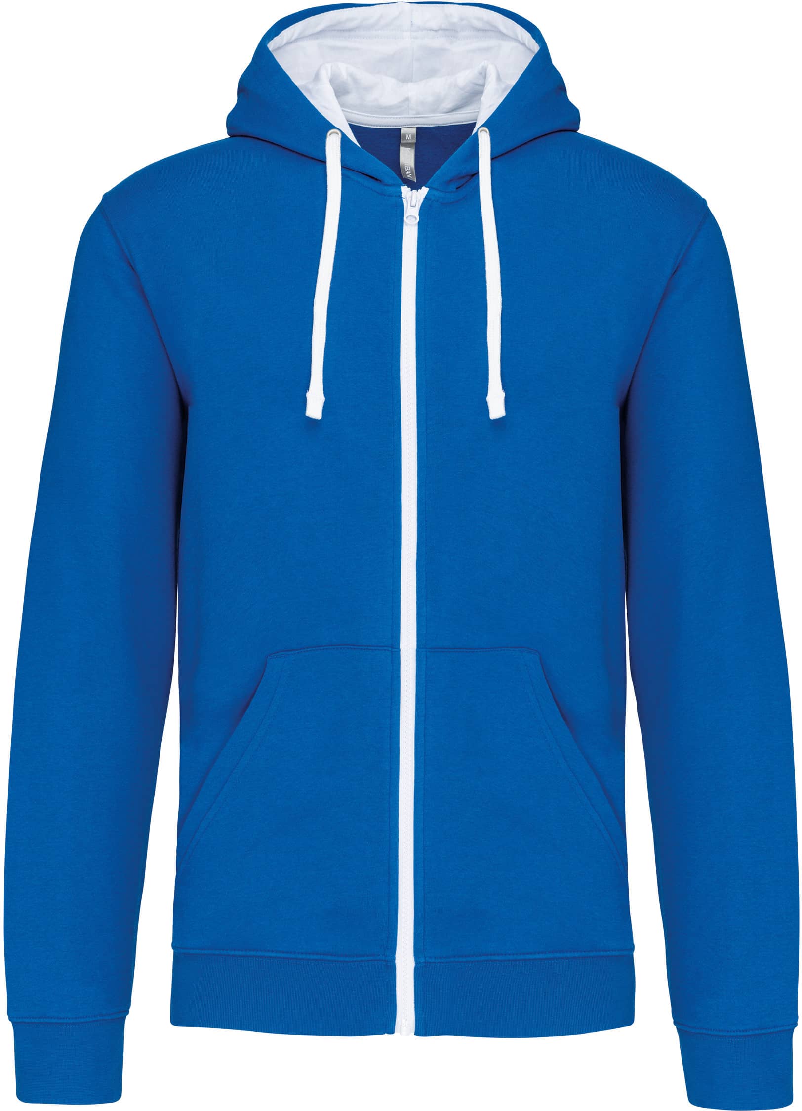 Herren-Kapuzensweatshirt Bicolor mit Reißverschluss