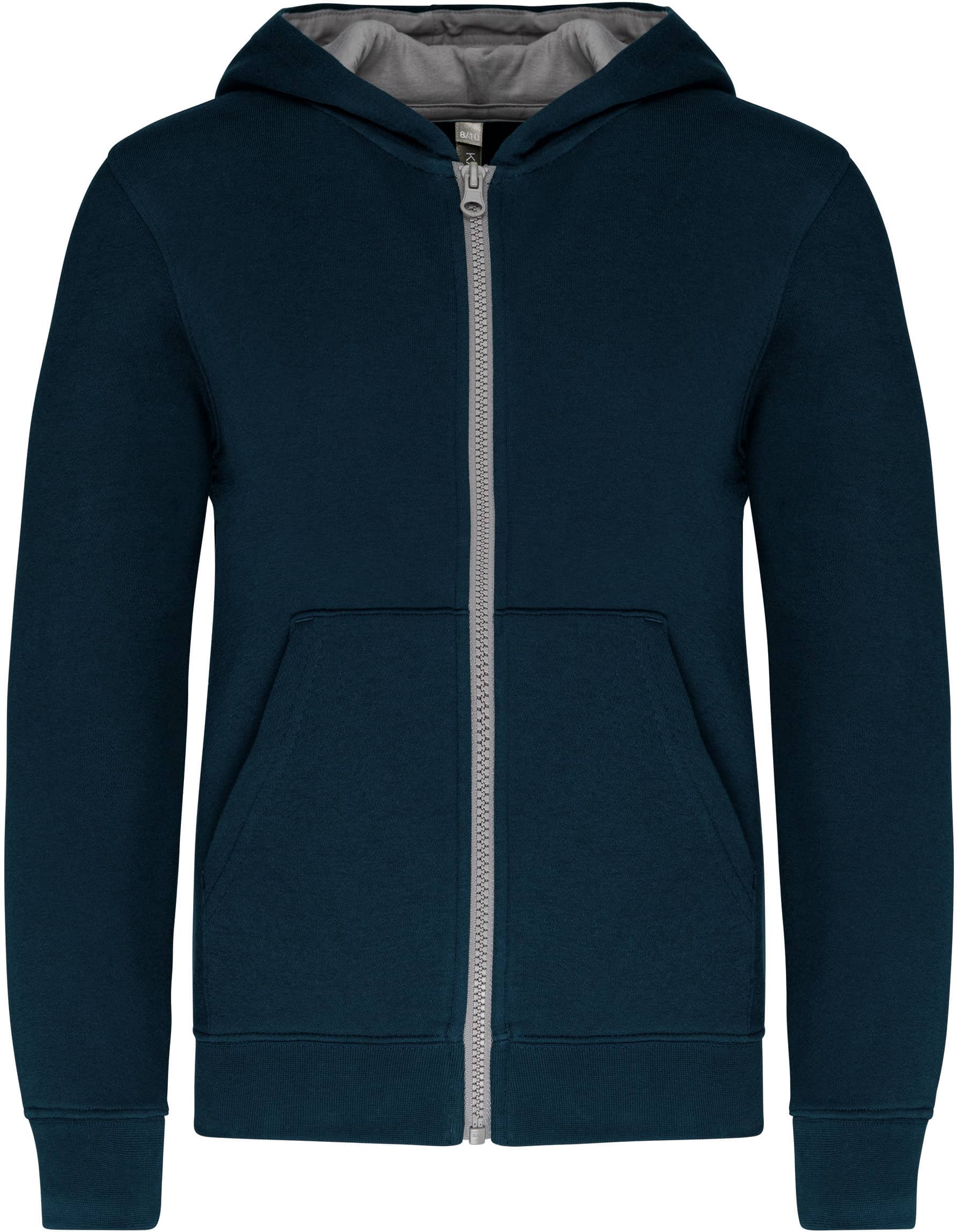 Kinder Kapuzensweatshirt mit Reißverschluss
