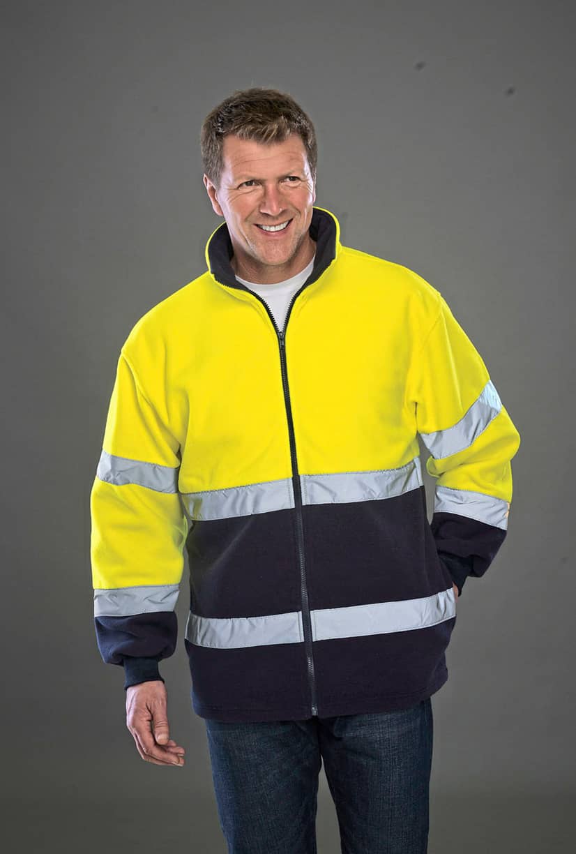 Hi-Vis 2 Bands 2-Tone Fleece Jacket
