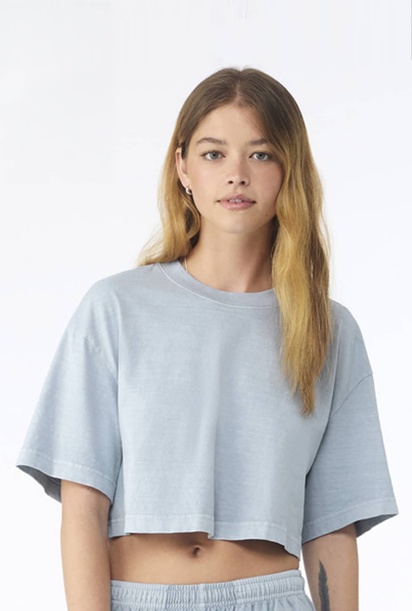 Women´s Heavyweight Washed Cropped Tee