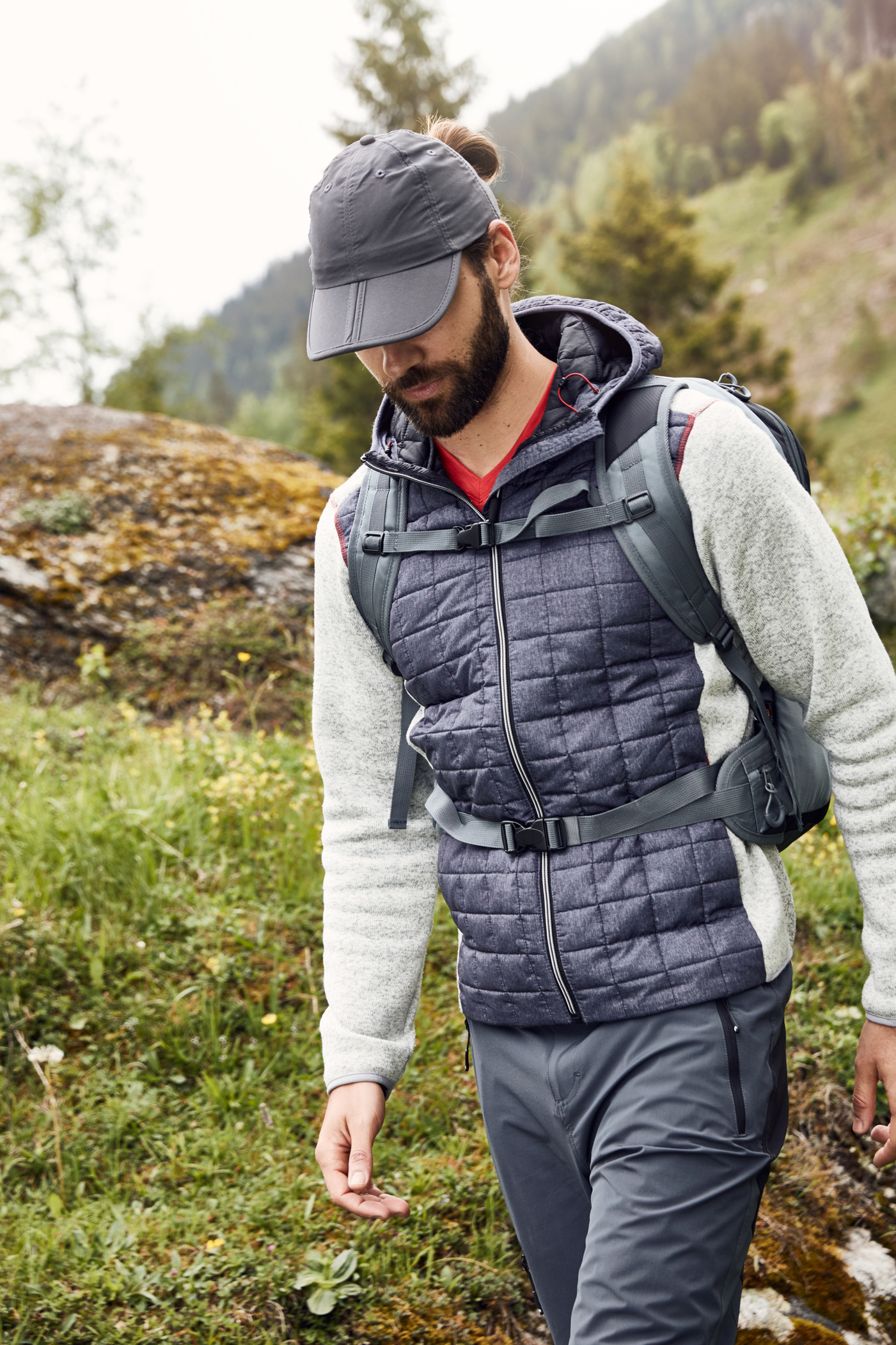 Men´s Knitted Hybrid Jacket
