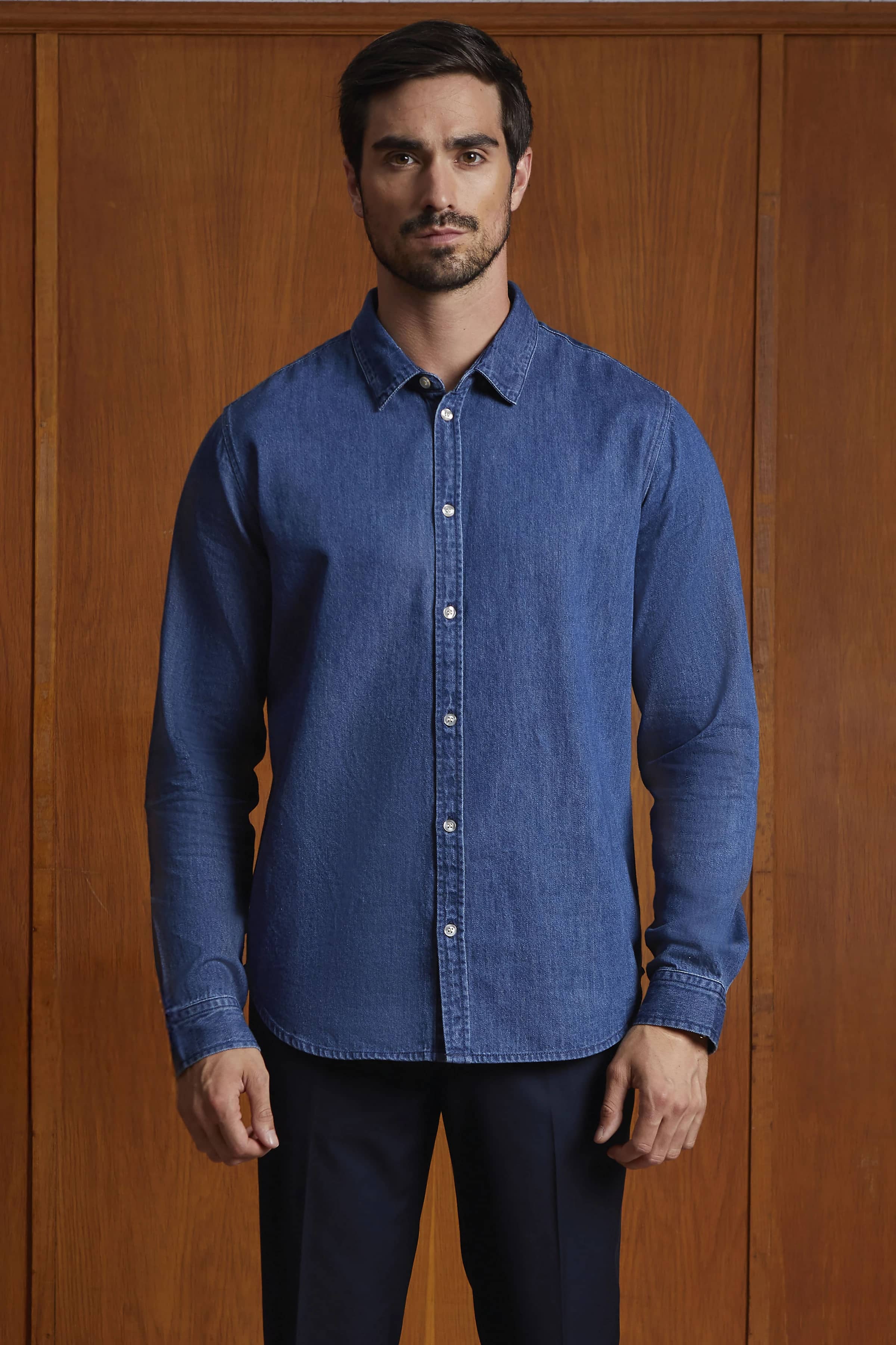 Men´s High-End Denim Shirt Bennett