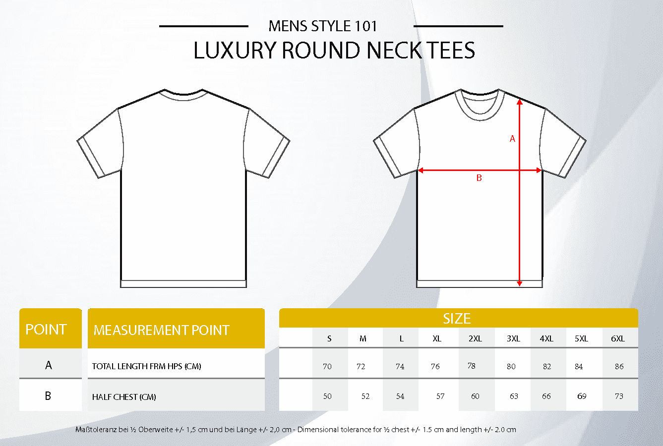 Men´s Luxury Roundneck Tees