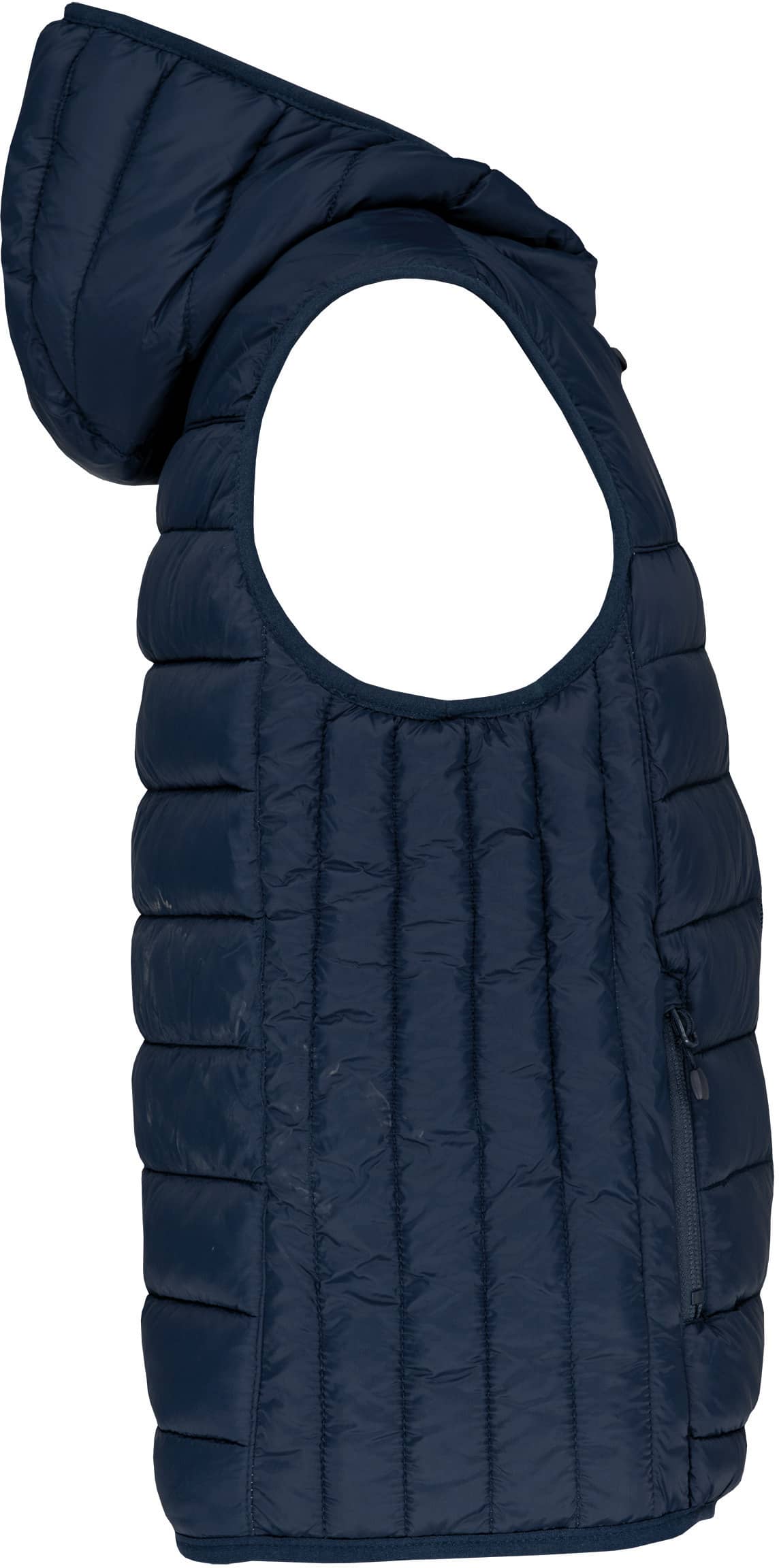 Bodywarmer mit Kapuze für Kinder - Black und Navy