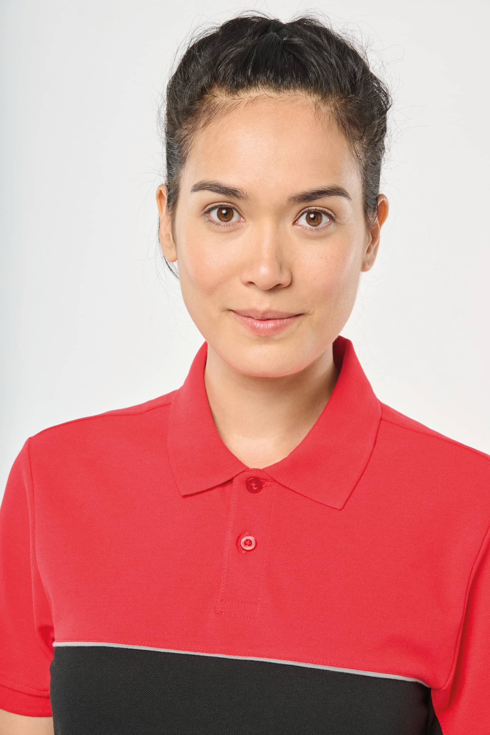 Zweifarbiges Kurzarm-Unisex-Polohemd