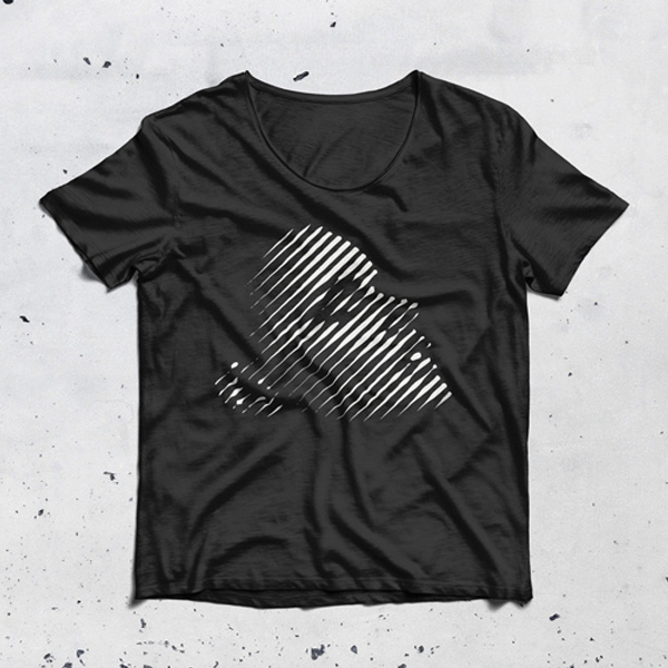 T-Shirt Mockup PSD mit Vorder- und Rückansicht
