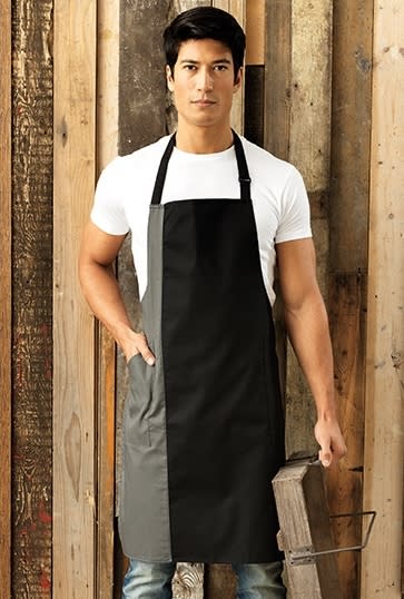 Colours Collection Contrast Bib Apron