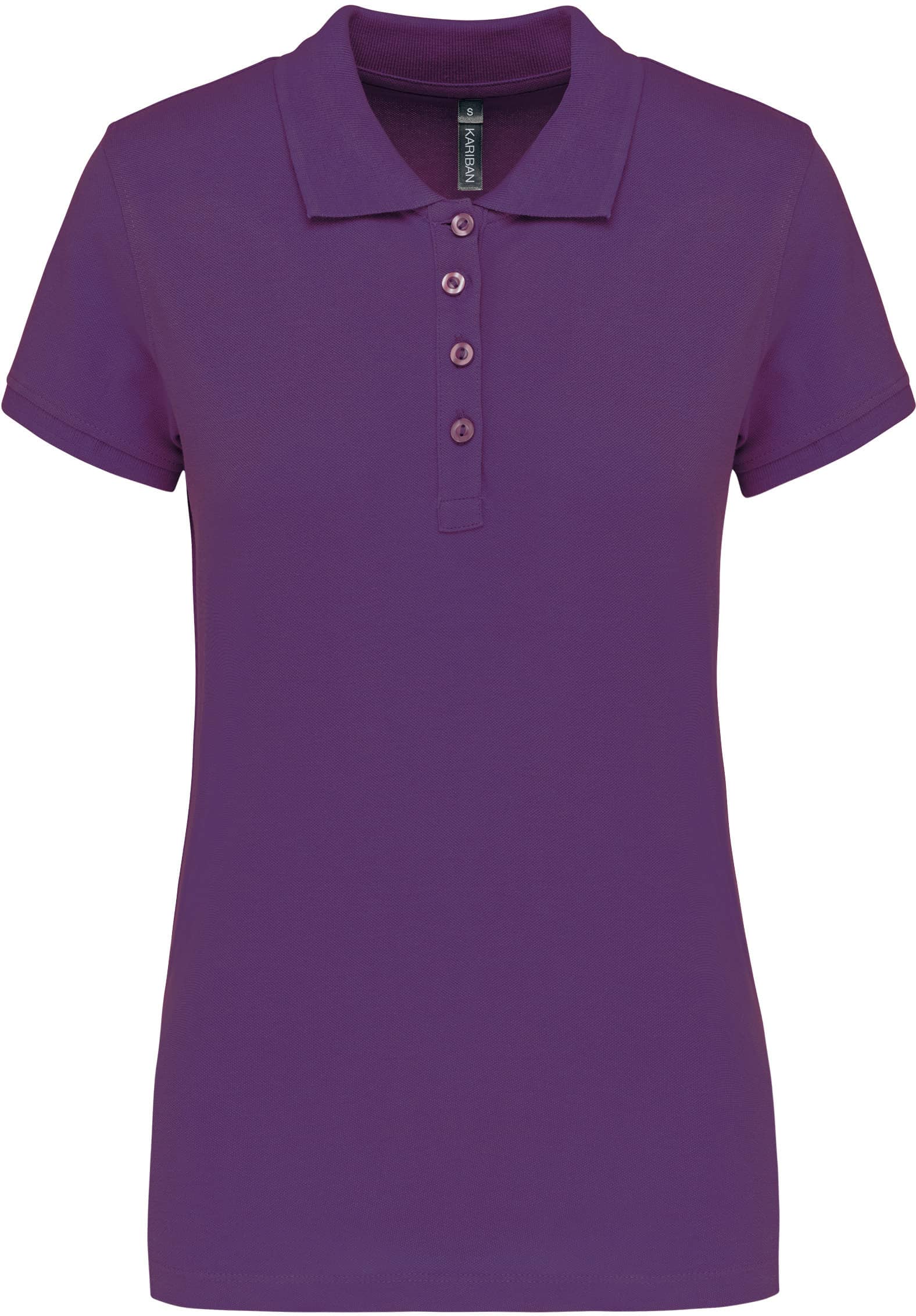 Damen Kurzarm-Poloshirt. Baumwollpiqué.