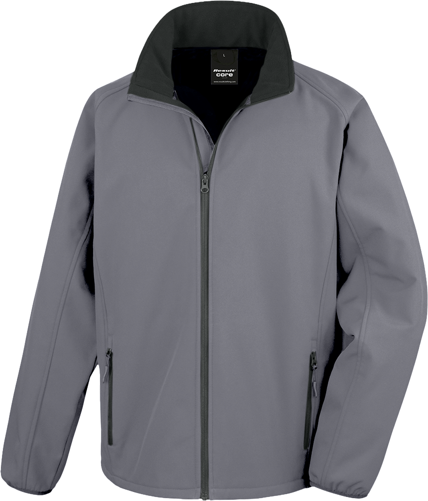 Men's Printable Softshell Jacket with Recycled Fleece Inner