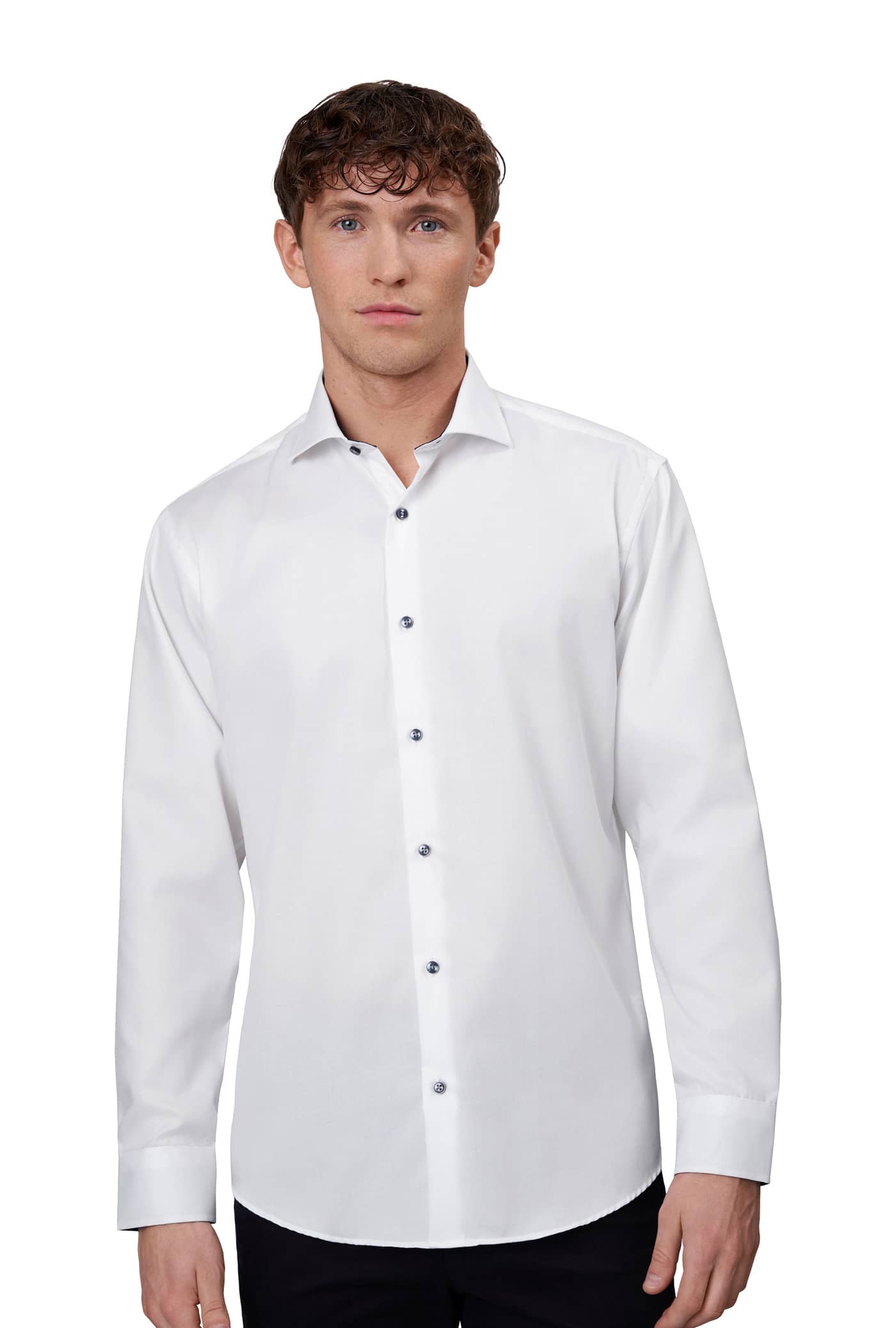 Seven Seas modernes Herren Businesshemd Fine Twill