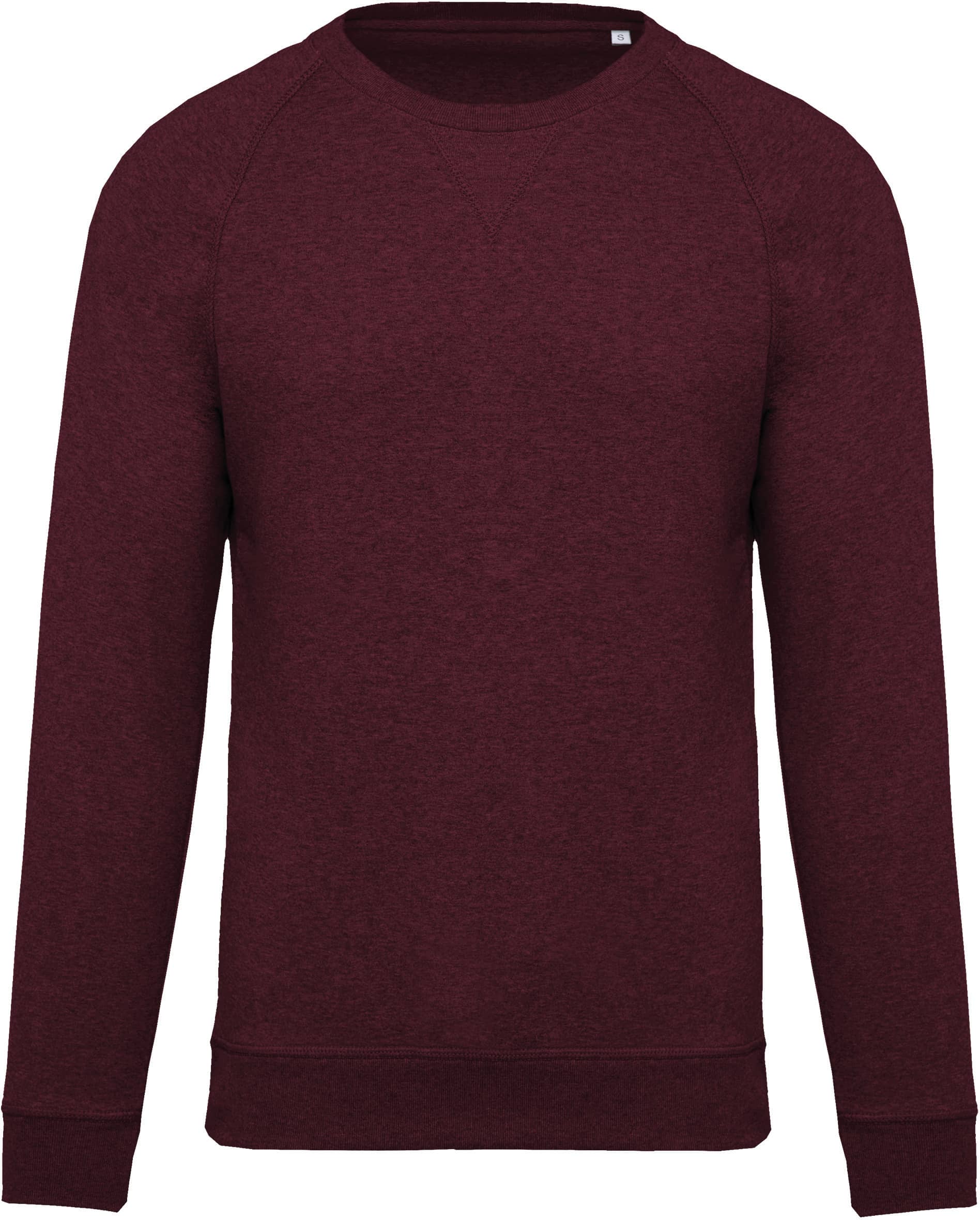 Herren Sweatshirt Bio-Baumwolle Rundhalsausschnitt Raglanärmel