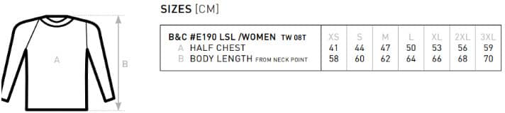 Women´s T-Shirt #E190 Long Sleeve