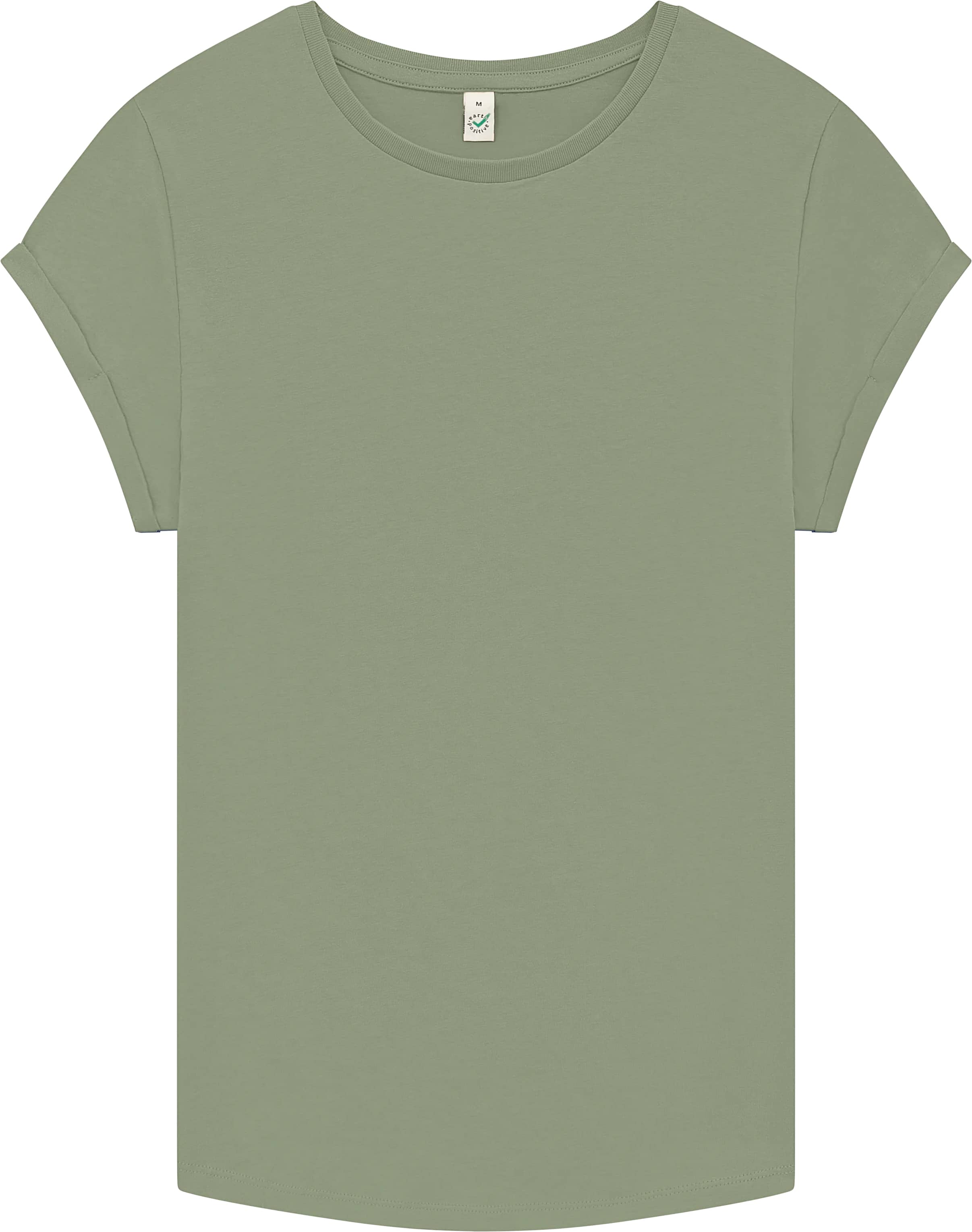 Women`s Rolled Up Sleeve Organic