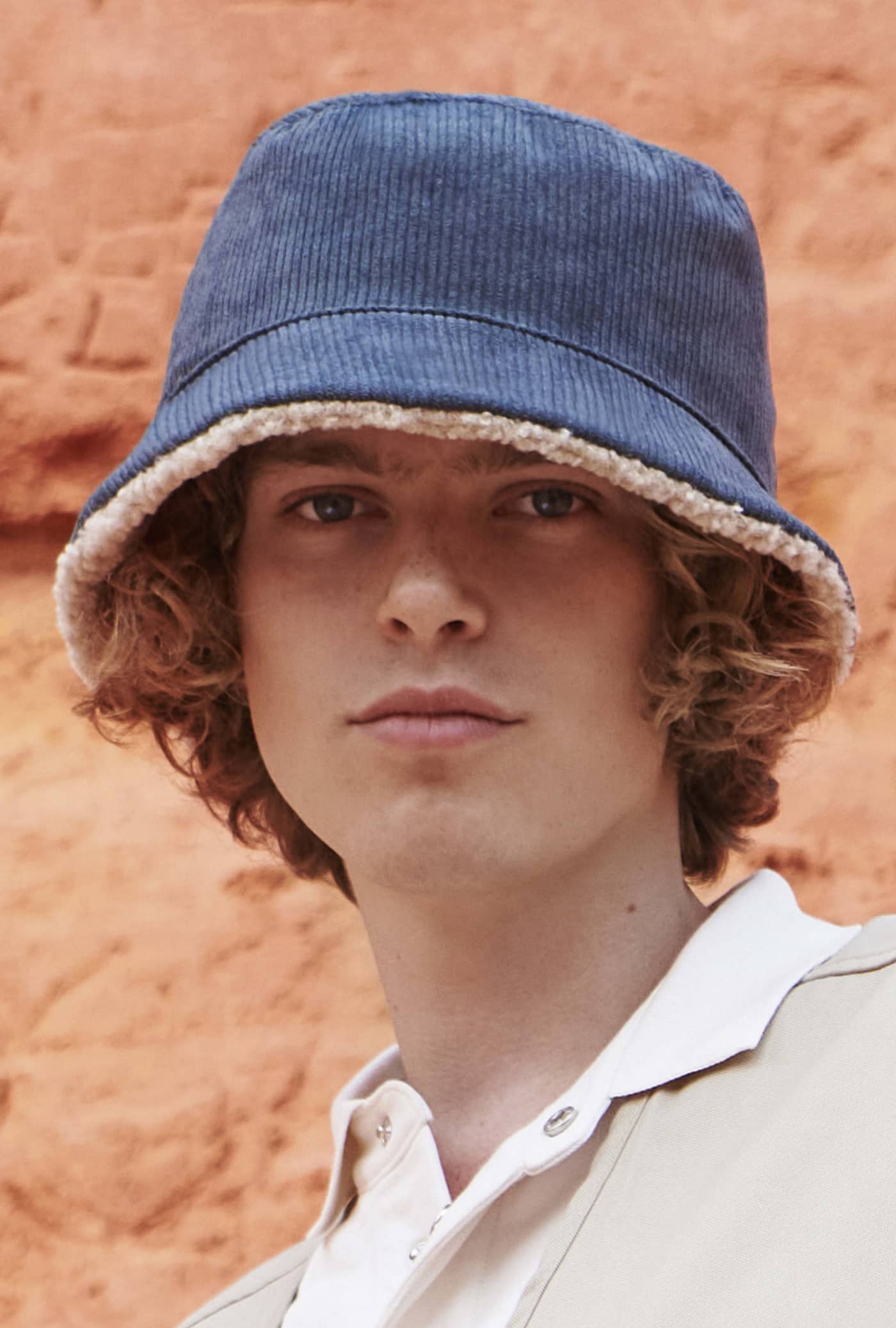 Reversible Sherpa And Velvet Bucket Hat
