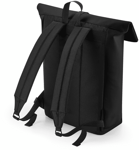 Matte PU Roll-Top Backpack
