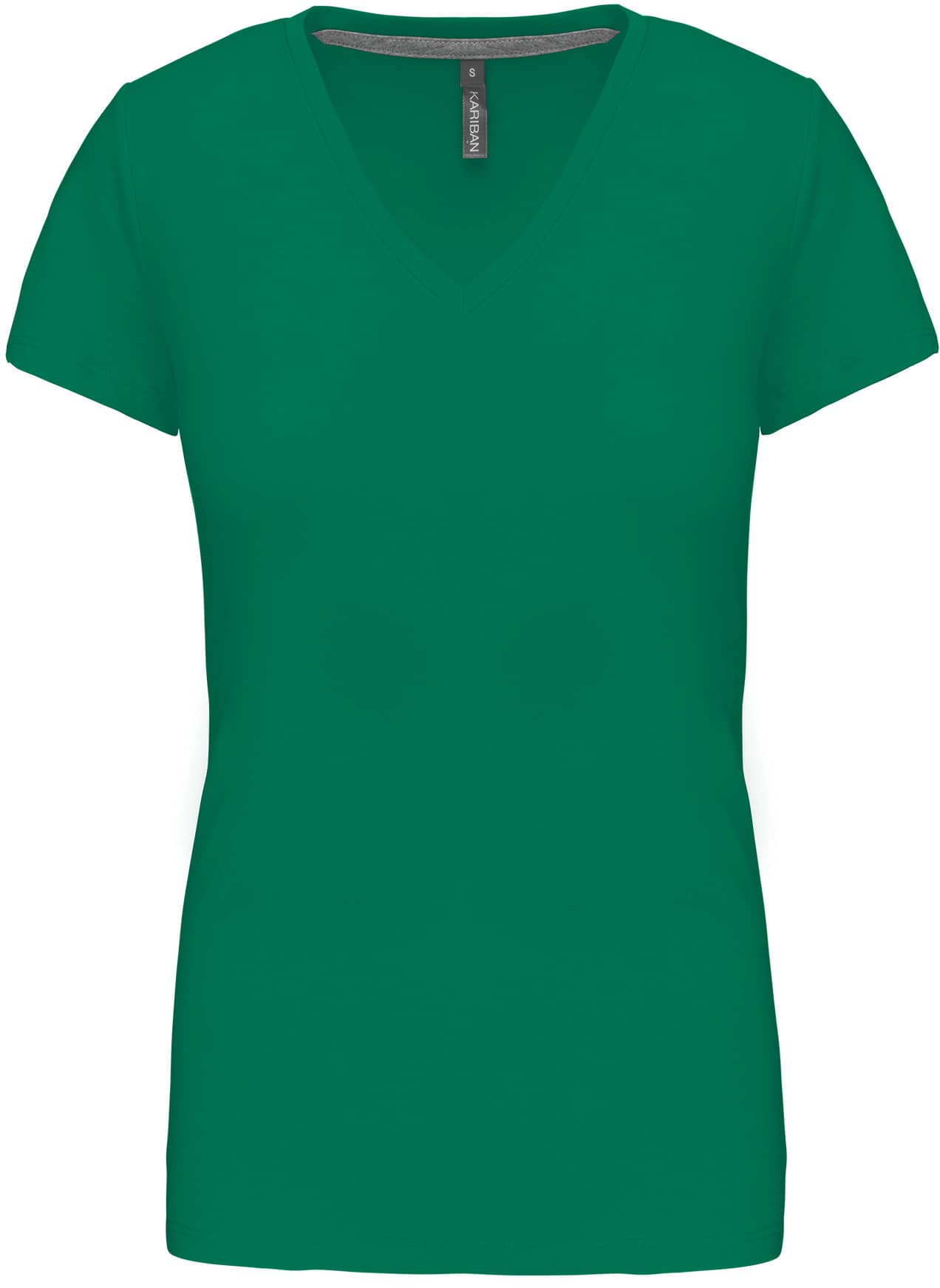 Ladies` Short-sleeved V-Neck T-Shirt