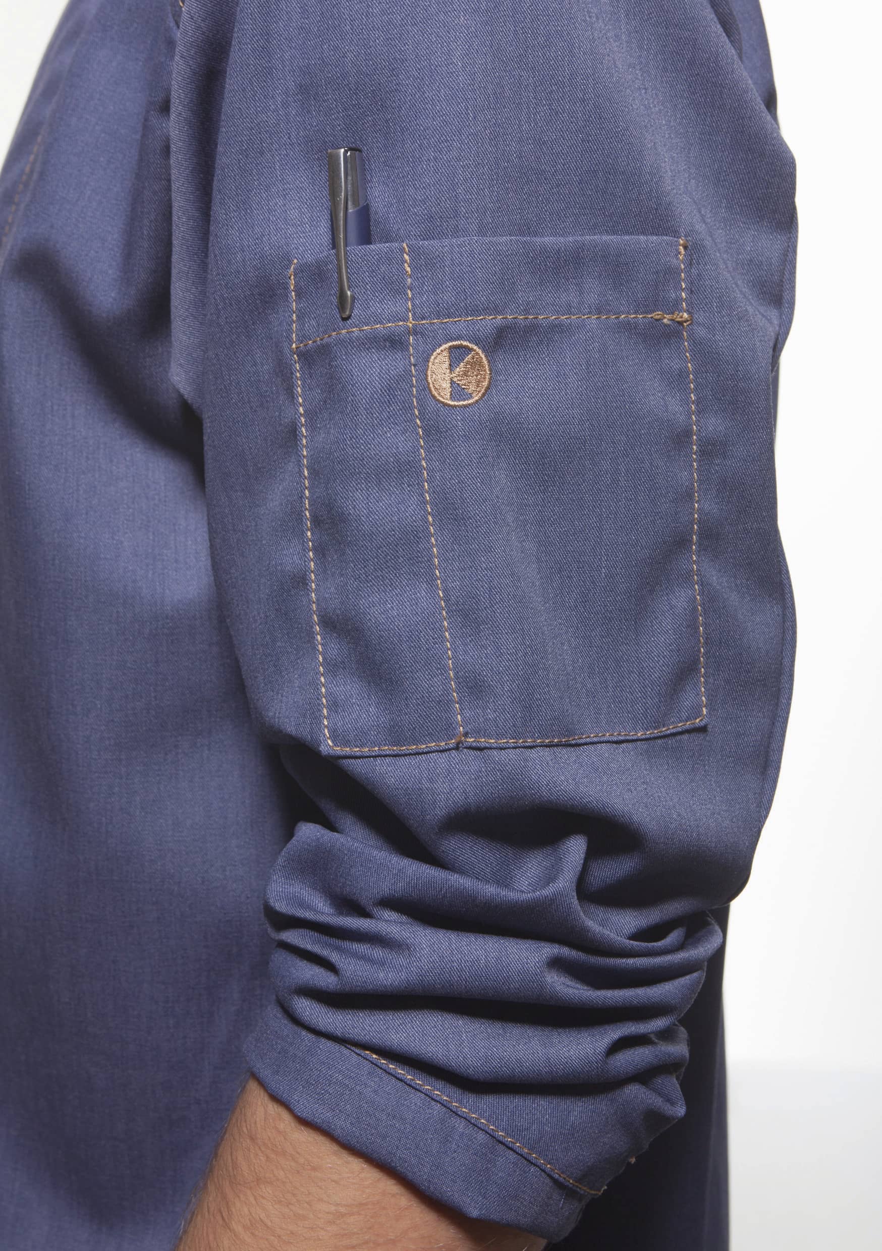 Kochjacke Jeans-Style