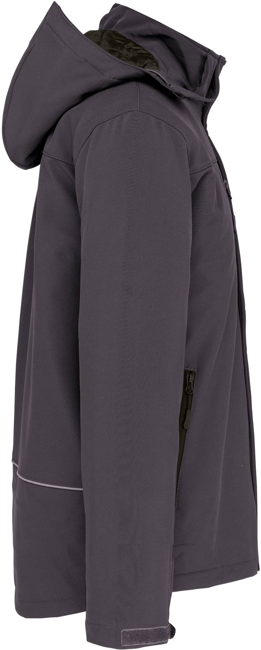 Herrenparka Softshell wattiert mit Kapuze
